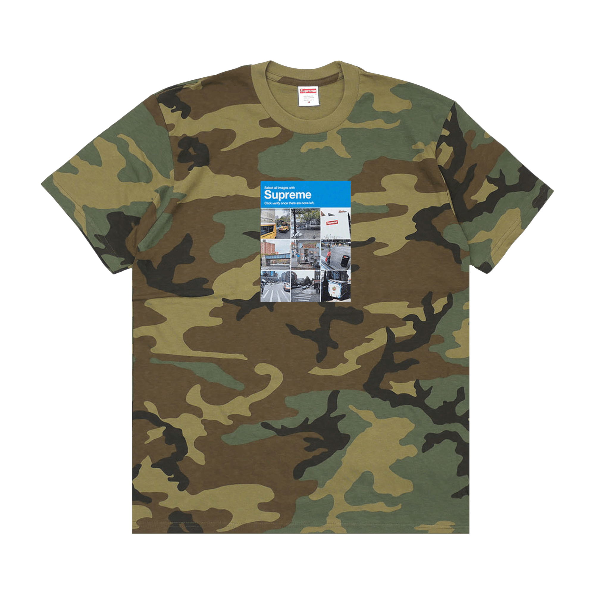 SUPREME SUPREME VERIFY TEE 'WOODLAND CAMO'