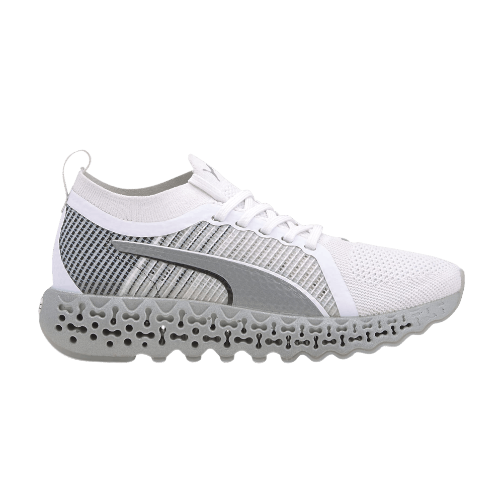 Pre-owned Puma Wmns Calibrate Runner 'white Grey'