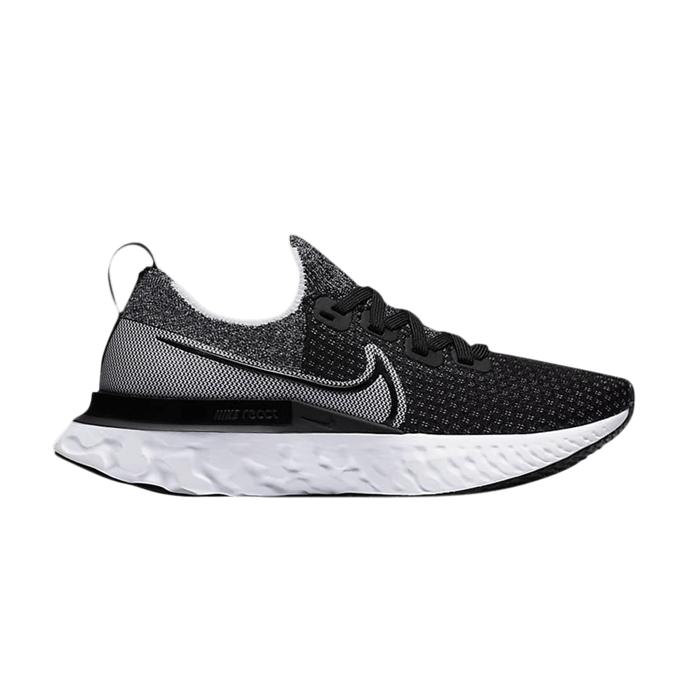 NIKE WMNS REACT INFINITY RUN FLYKNIT 'BLACK WHITE'