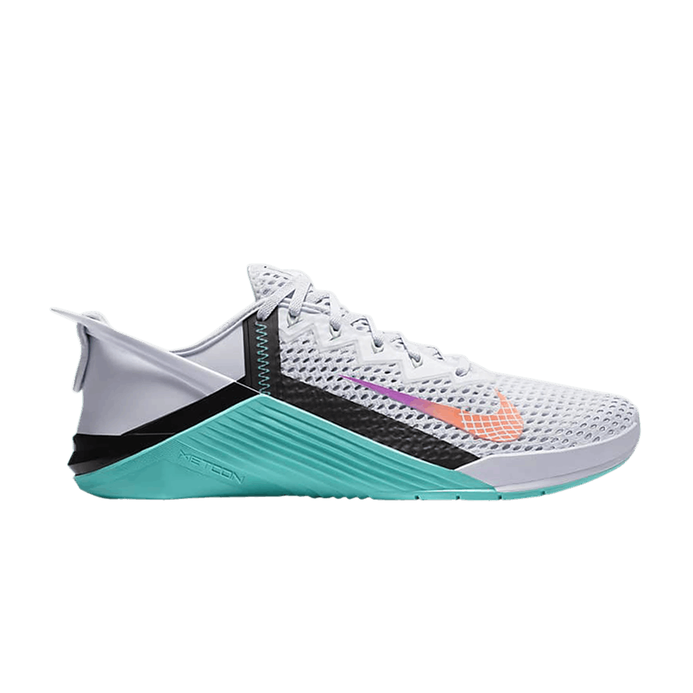 NIKE METCON 6 FLYEASE 'GREY ORACLE AQUA'