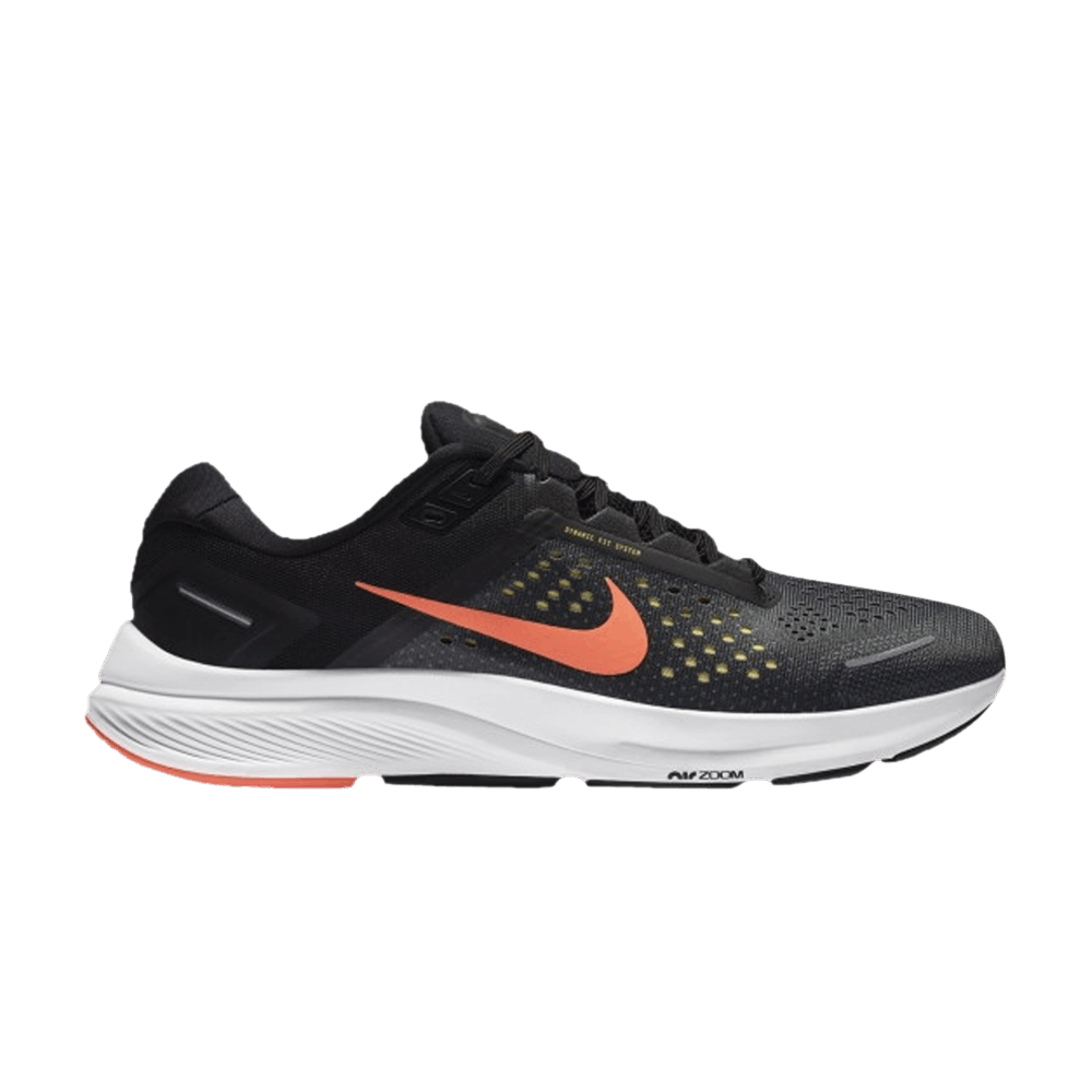 NIKE AIR ZOOM STRUCTURE 23 'BLACK BRIGHT MANGO'
