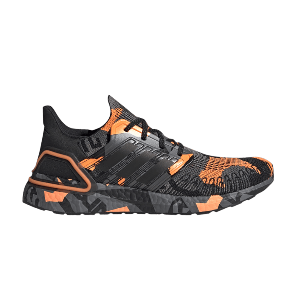 ADIDAS ORIGINALS ULTRABOOST 20 'GEOMETRIC PACK - BLACK SIGNAL ORANGE'
