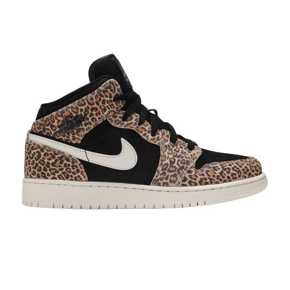 Air Jordan 1 Mid SE GS 'Leopard'