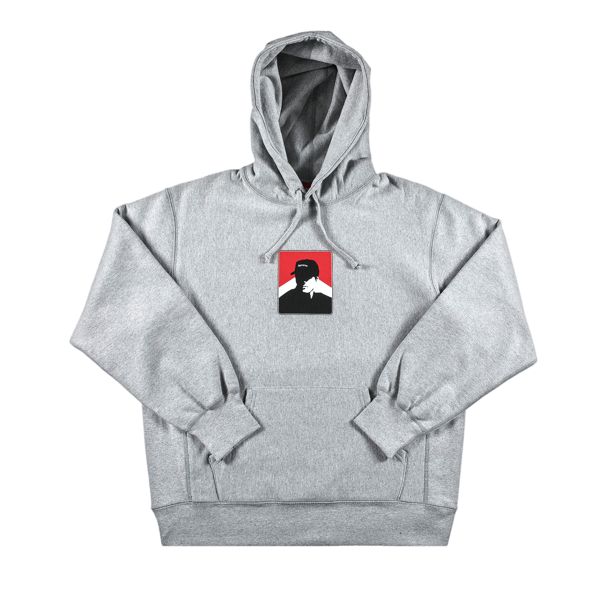 SUPREME SUPREME PORTRAIT HOODED SWEATSHIRT 'HEATHER GREY'
