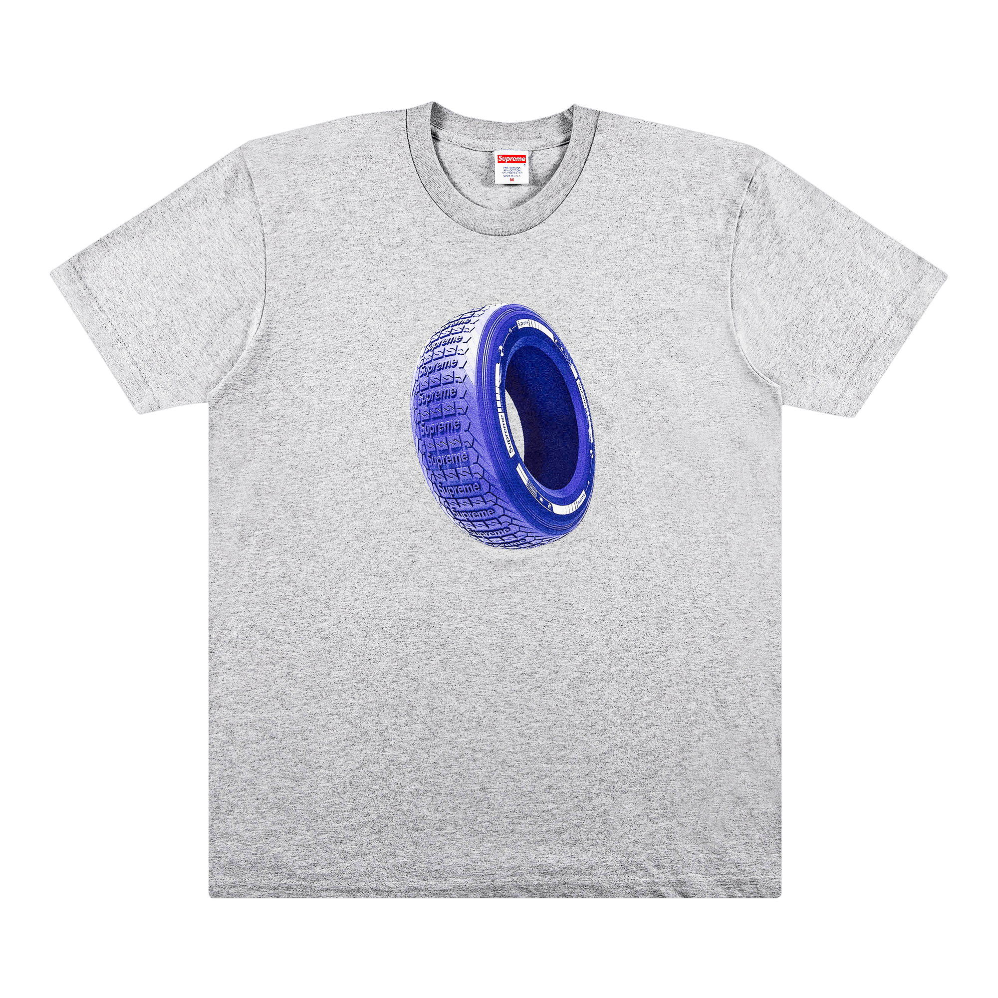 SUPREME SUPREME TIRE TEE 'HEATHER GREY'