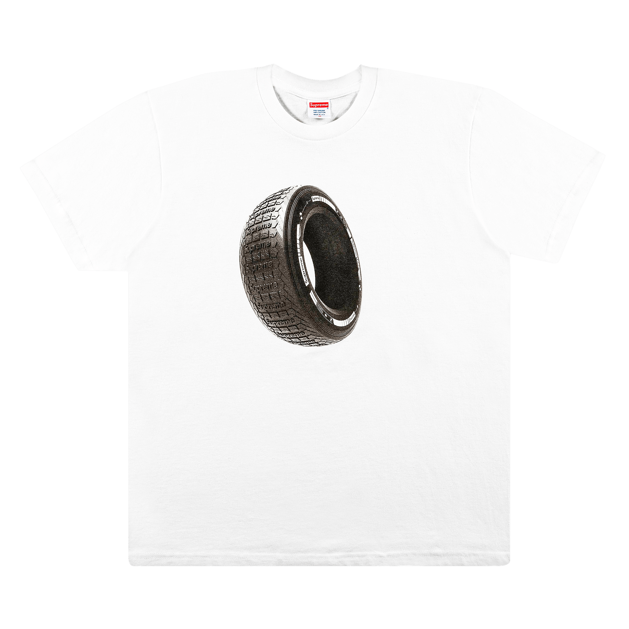 SUPREME SUPREME TIRE TEE 'WHITE'