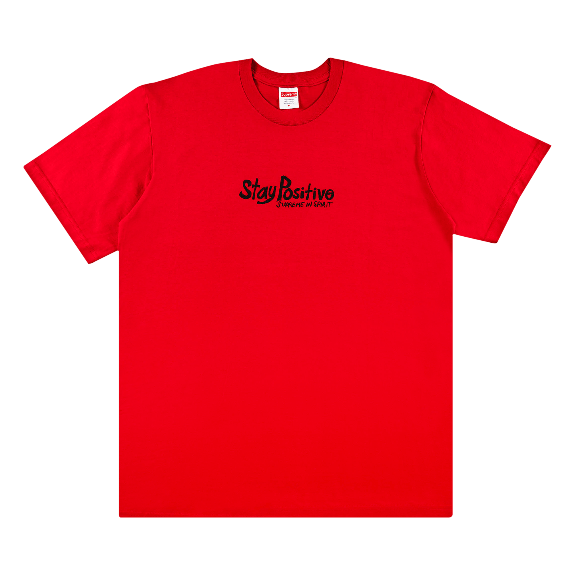 SUPREME SUPREME STAY POSITIVE TEE 'RED'