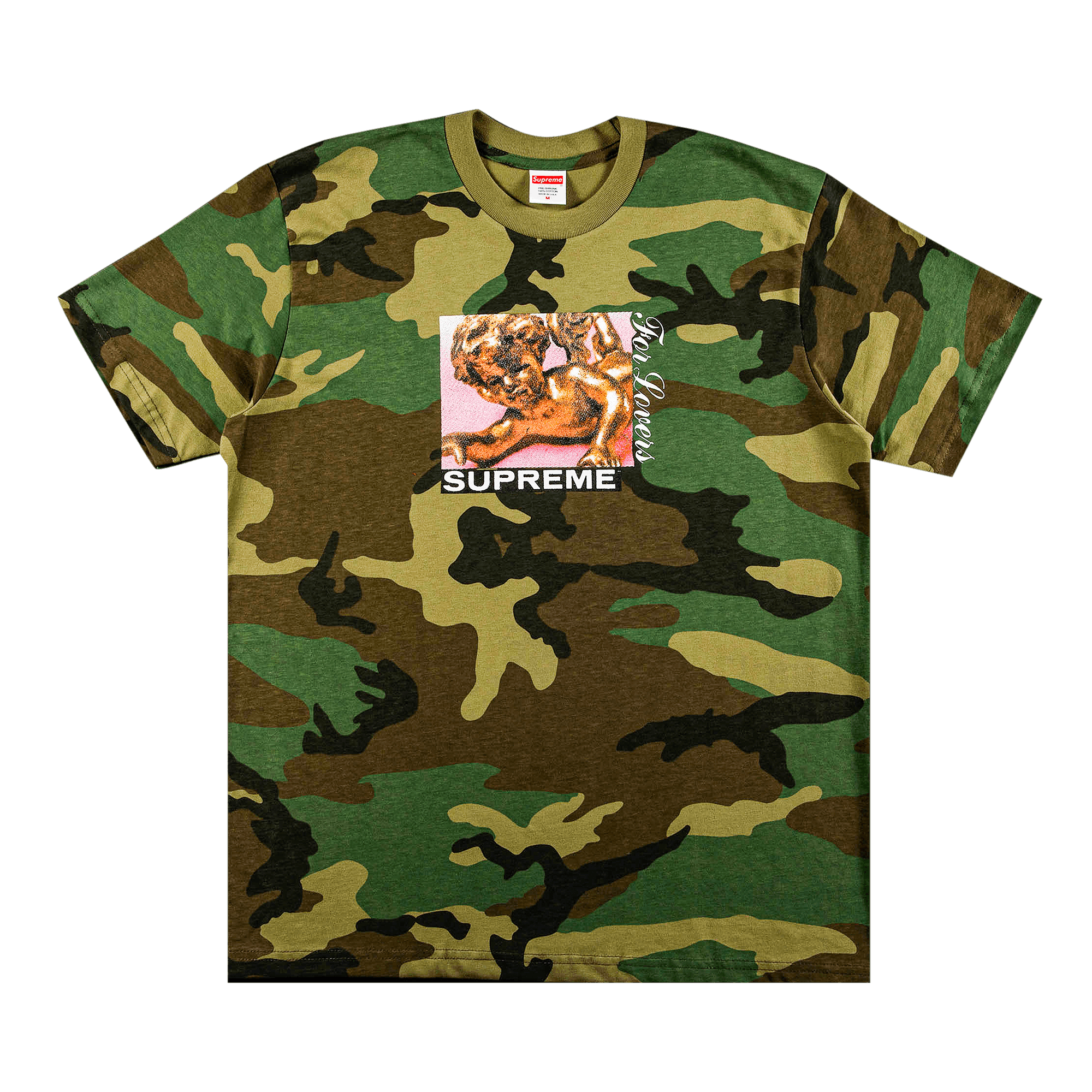 SUPREME SUPREME LOVERS TEE 'WOODLAND CAMO'