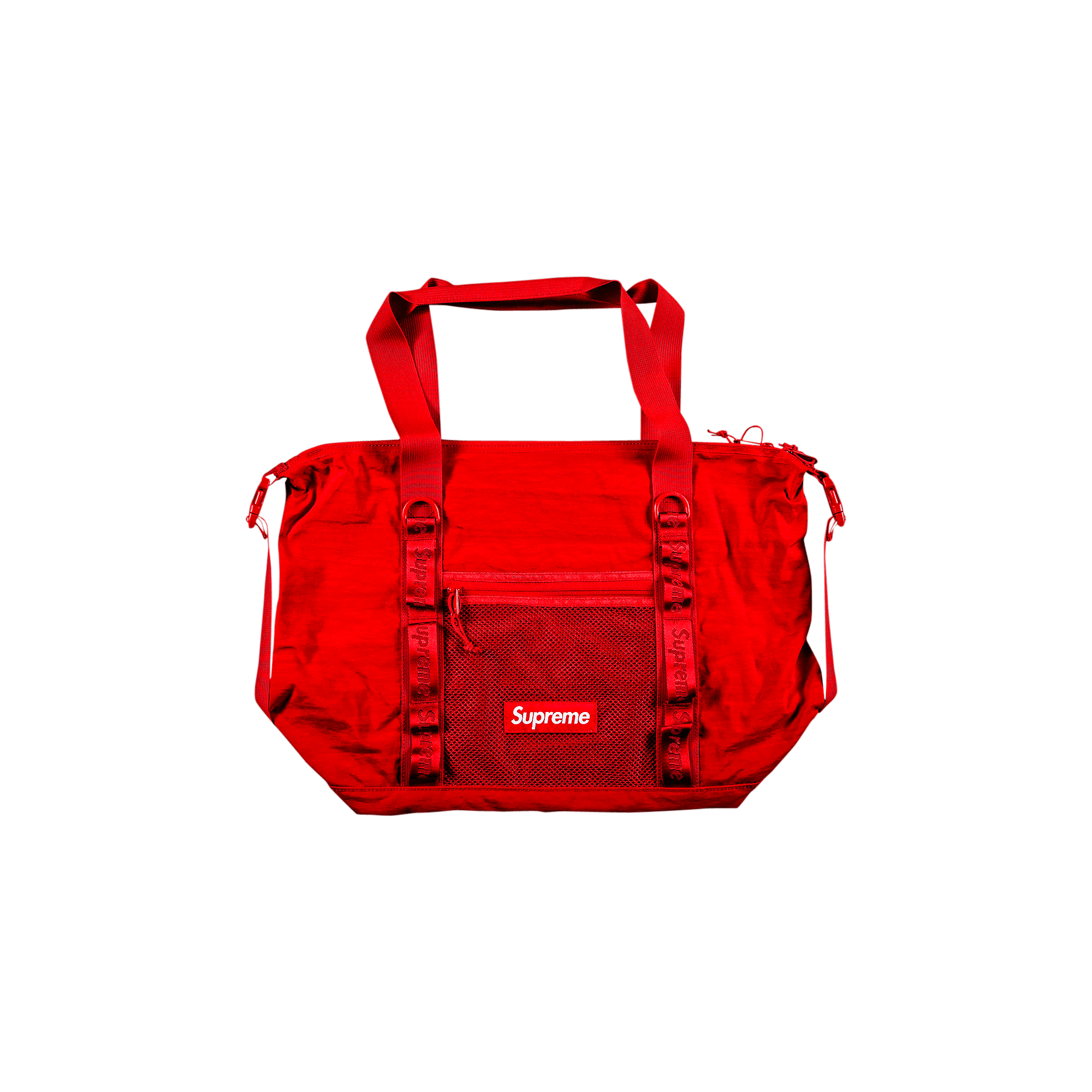 SUPREME SUPREME ZIP TOTE 'DARK RED'
