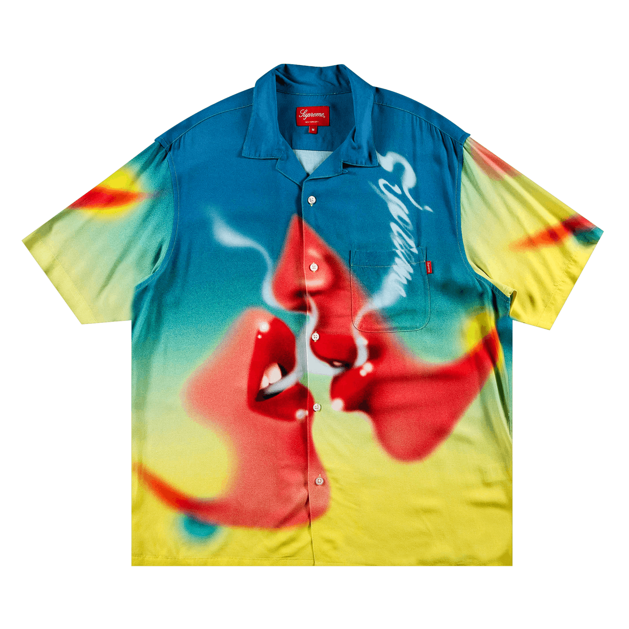 SUPREME SUPREME BLOW BACK RAYON SHORT-SLEEVE SHIRT 'MULTICOLOR'