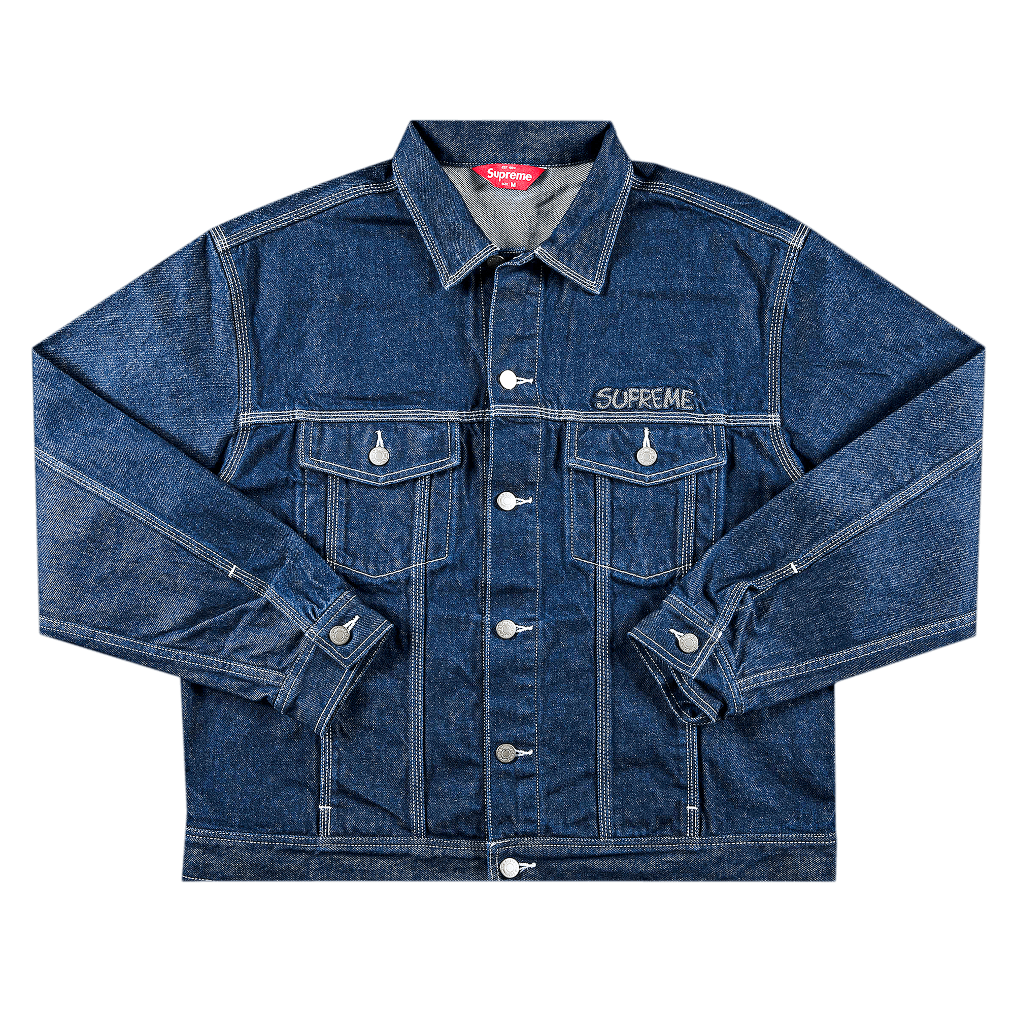 SUPREME SUPREME X SMURFS DENIM TRUCKER JACKET 'BLUE'