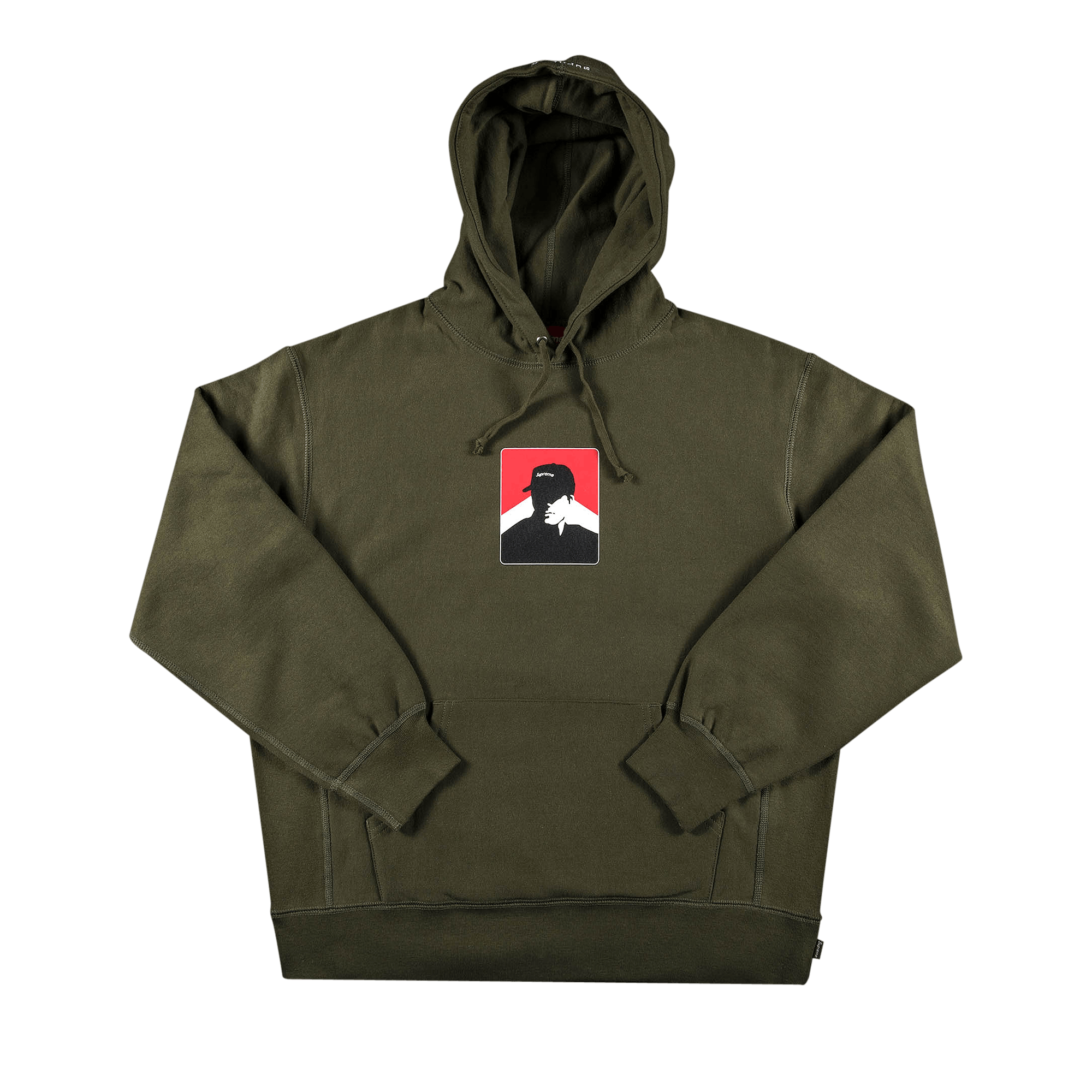 SUPREME SUPREME PORTRAIT HOODED SWEATSHIRT 'DARK OLIVE'
