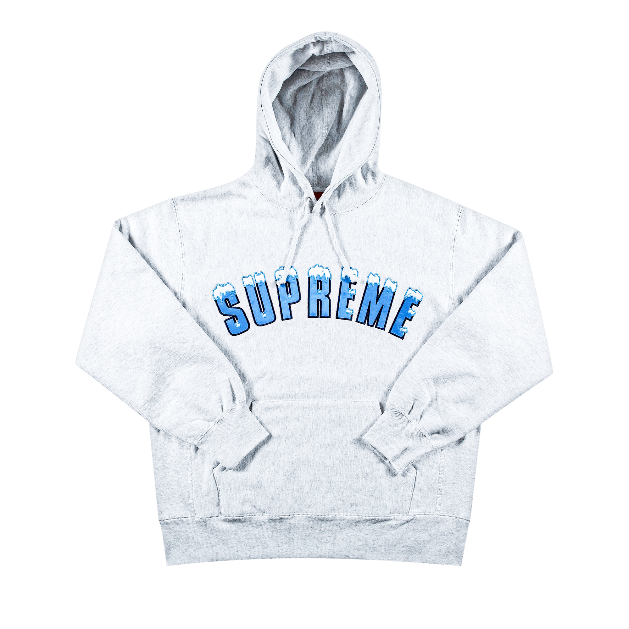 SUPREME SUPREME ICY ARC HOODED SWEATSHIRT 'ASH GREY'