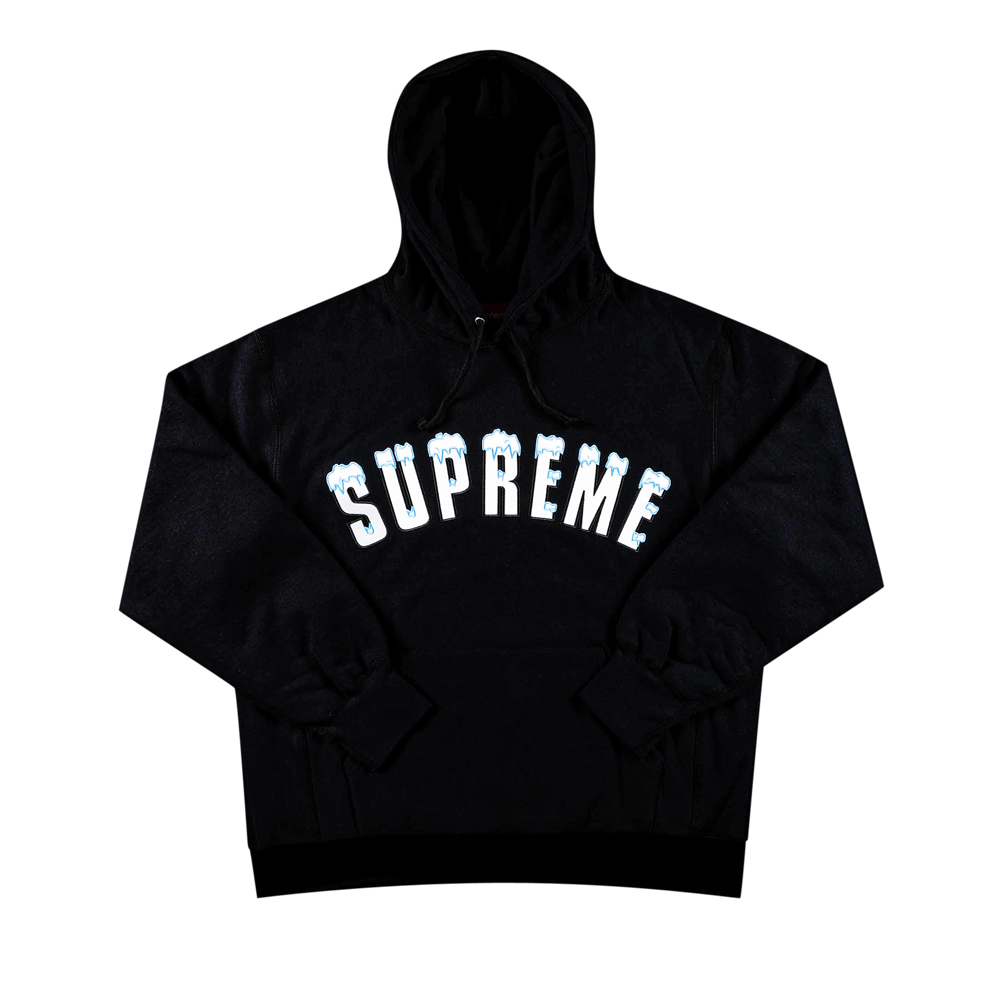 SUPREME SUPREME ICY ARC HOODED SWEATSHIRT 'BLACK'