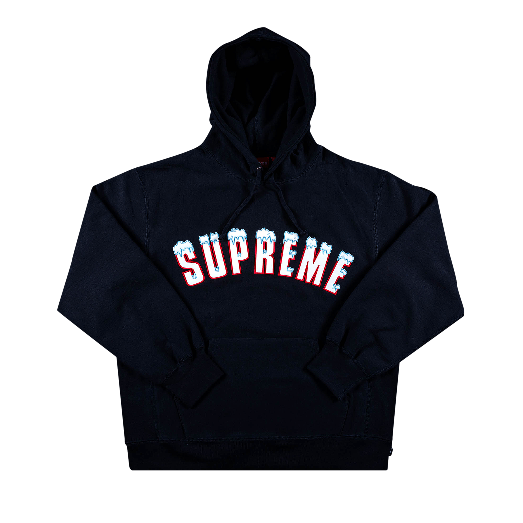 SUPREME SUPREME ICY ARC HOODED SWEATSHIRT 'NAVY'