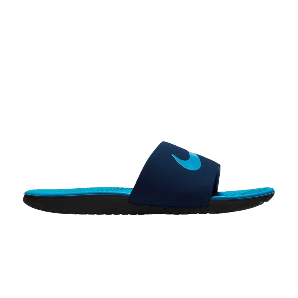 Pre-owned Nike Kawa Slide Gs 'midnight Navy' In Blue