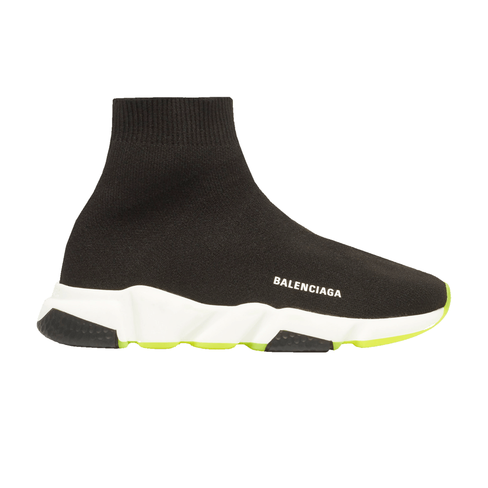 Balenciaga Speed Trainer Kids 'Black Neon Yellow'