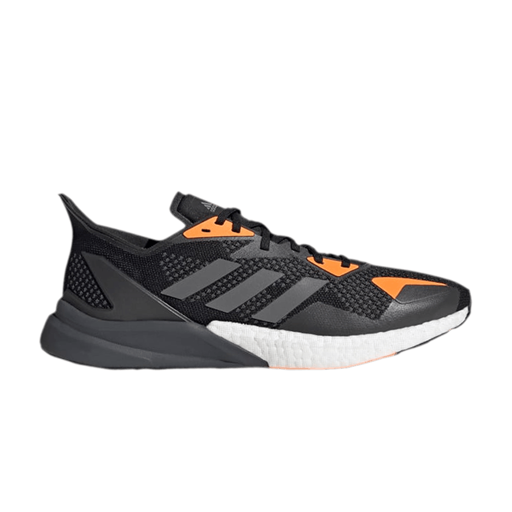 adidas X9000L3 Black Grey Signal Orange