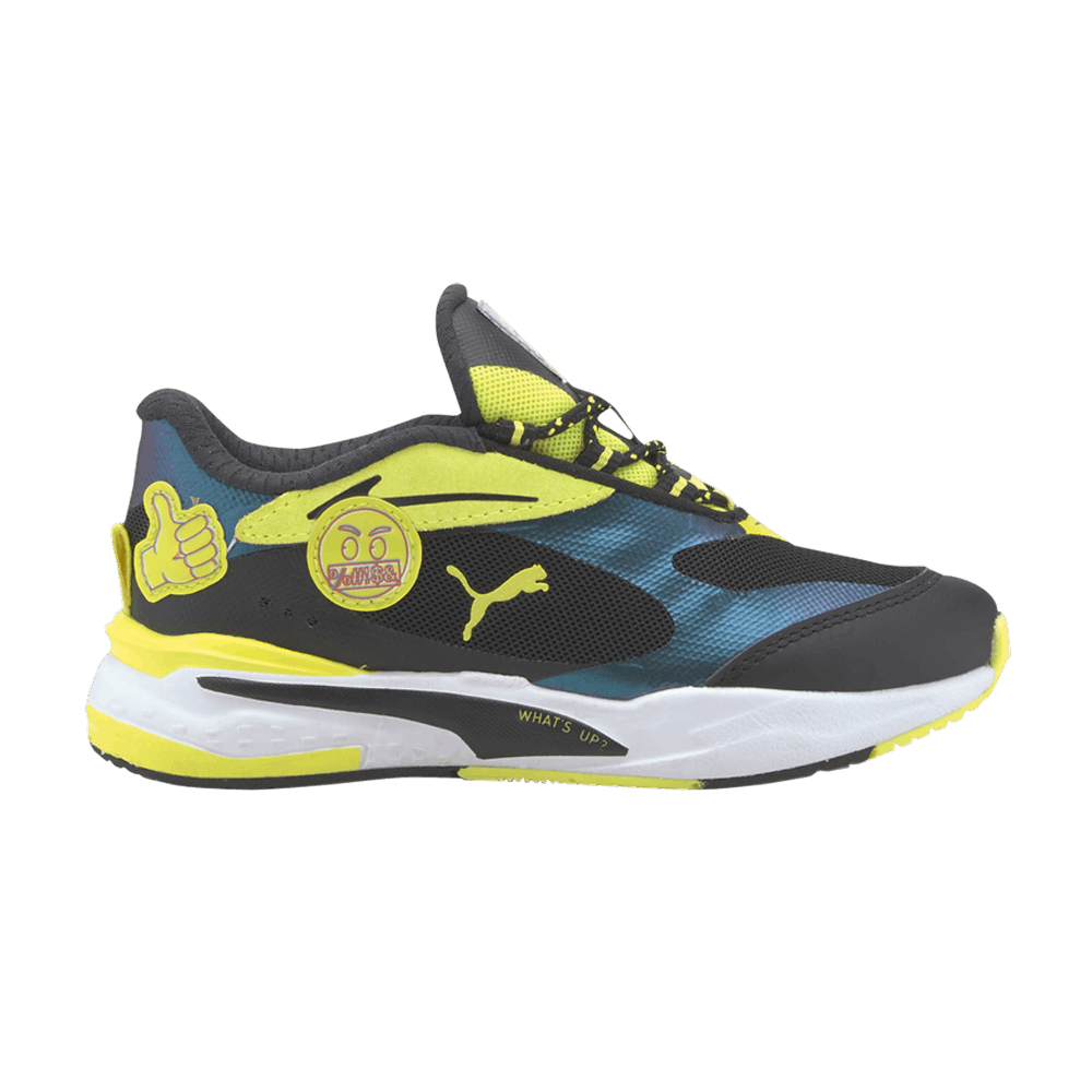 Pre-owned Puma Rs-fast Little Kid 'emoji' In Black