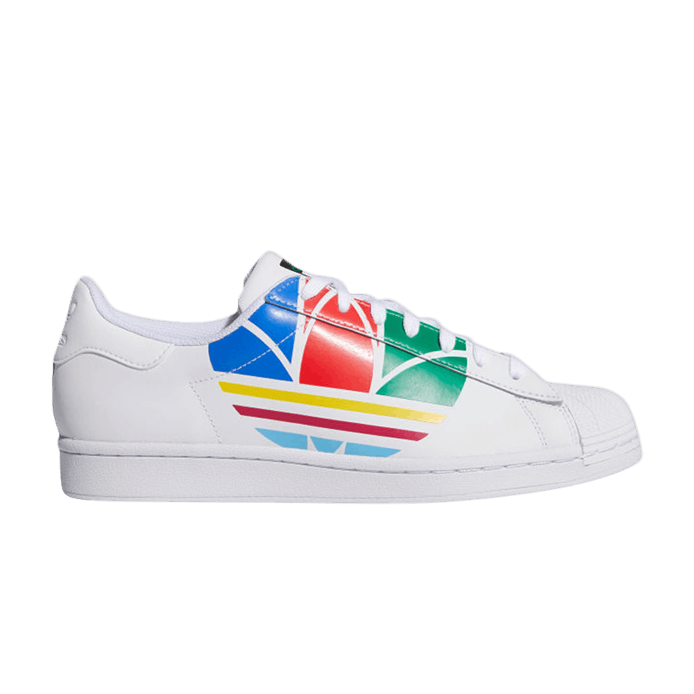 ADIDAS ORIGINALS SUPERSTAR PURE 'COLORFUL TREFOIL - CLOUD WHITE'