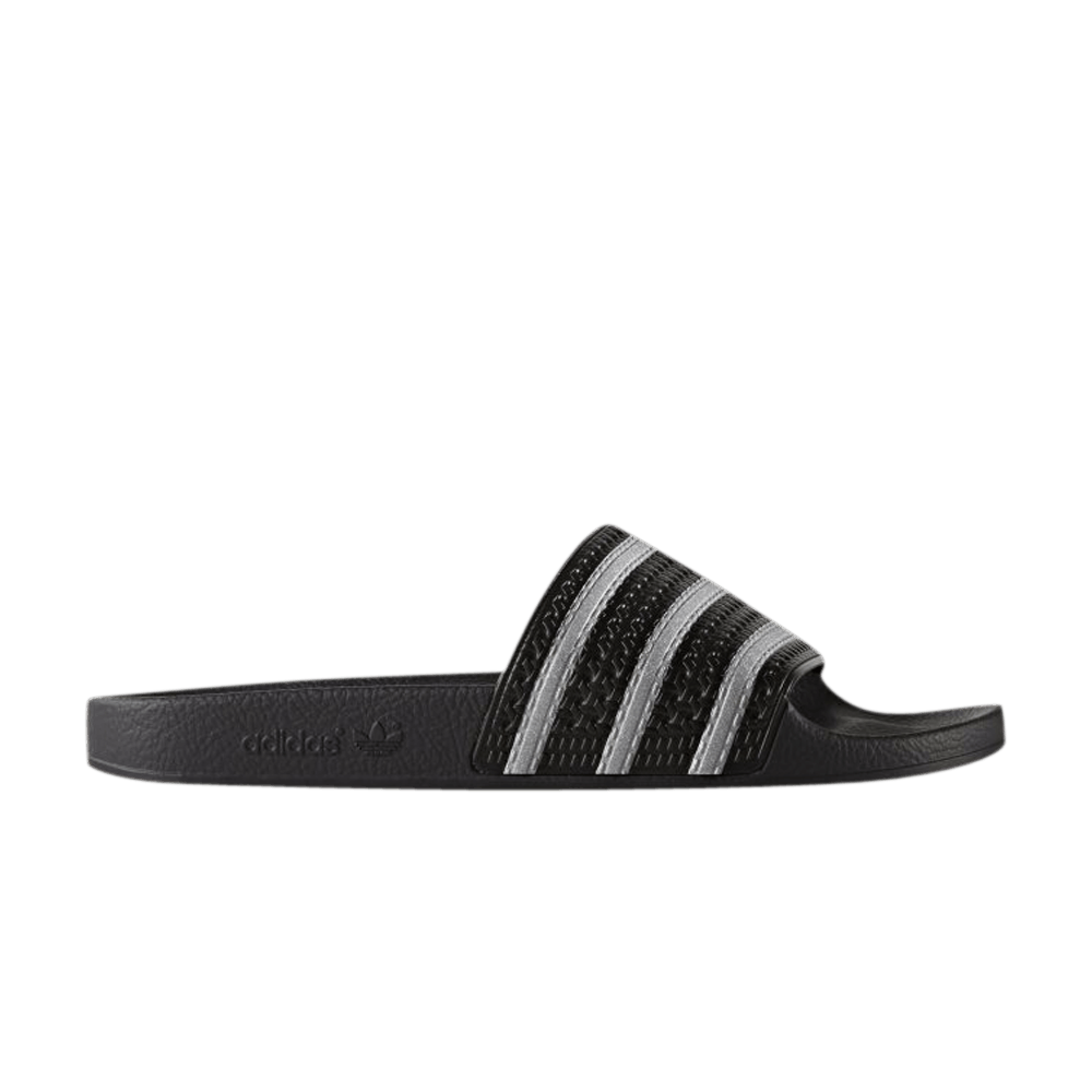 ADIDAS ORIGINALS ADILETTE 'BLACK GREY'