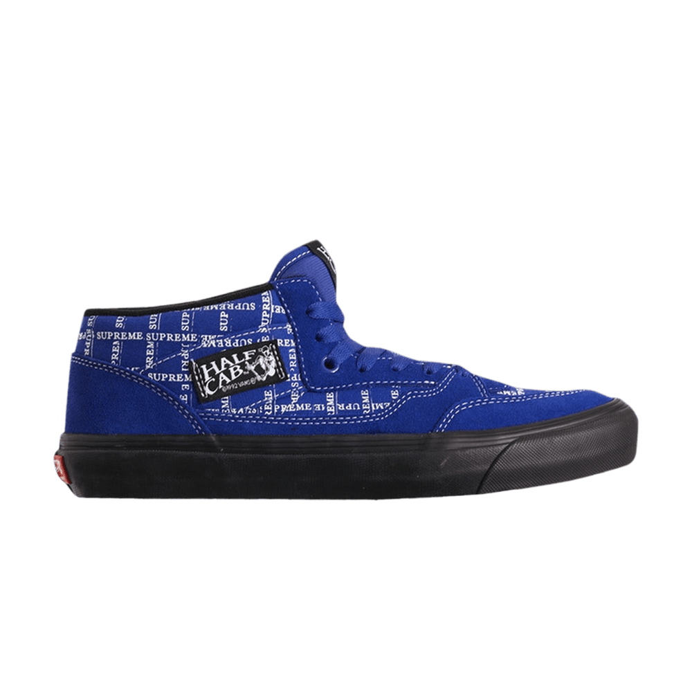 Vans Supreme x Half Cab Pro '92 'Logo Pattern - Royal Blue' - VN0A3QPH2YX