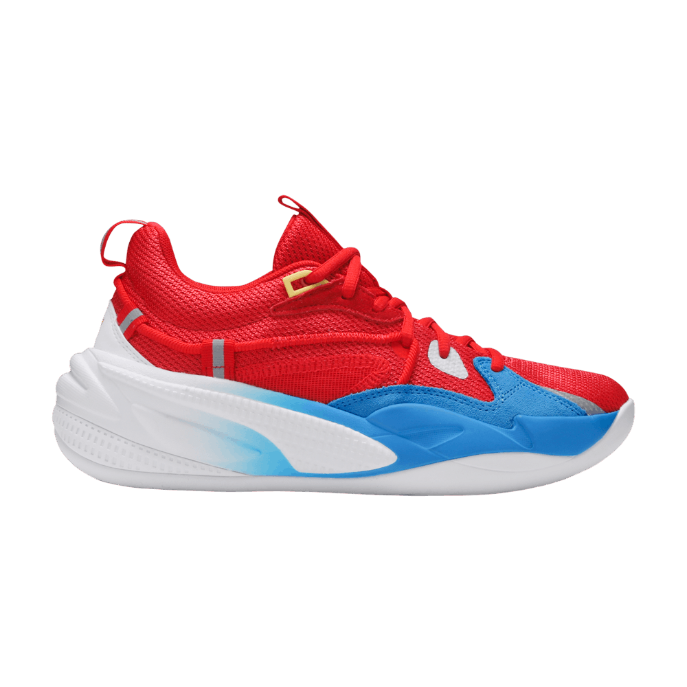 Pre-owned Puma Nintendo X J. Cole X Rs-dreamer Jr 'super Mario 64' In Red