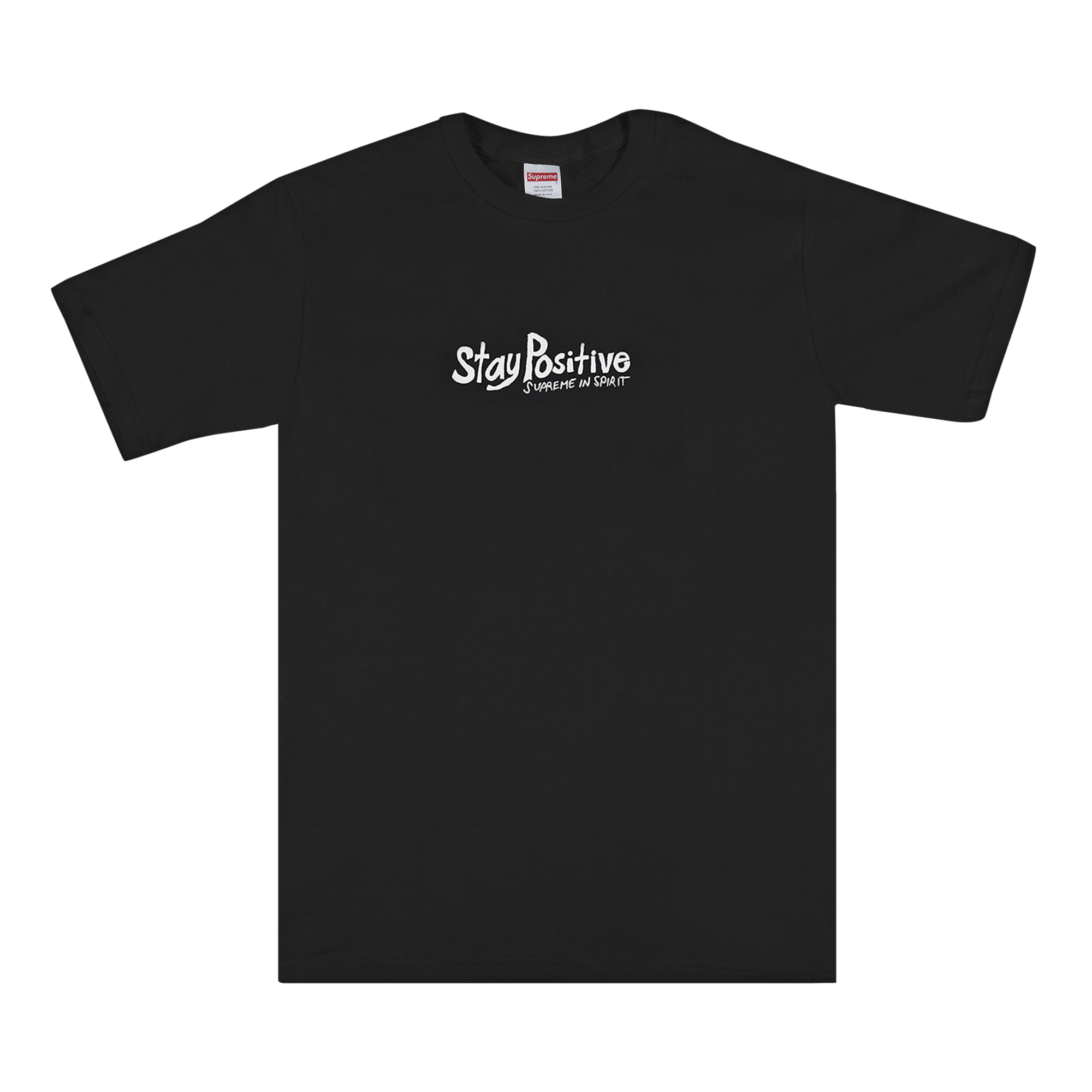 SUPREME SUPREME STAY POSITIVE TEE 'BLACK'
