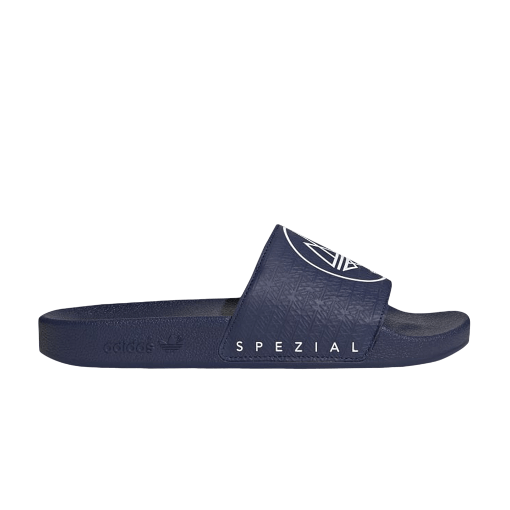 ADIDAS ORIGINALS ADILETTE SPZL SLIDES 'DARK BLUE'
