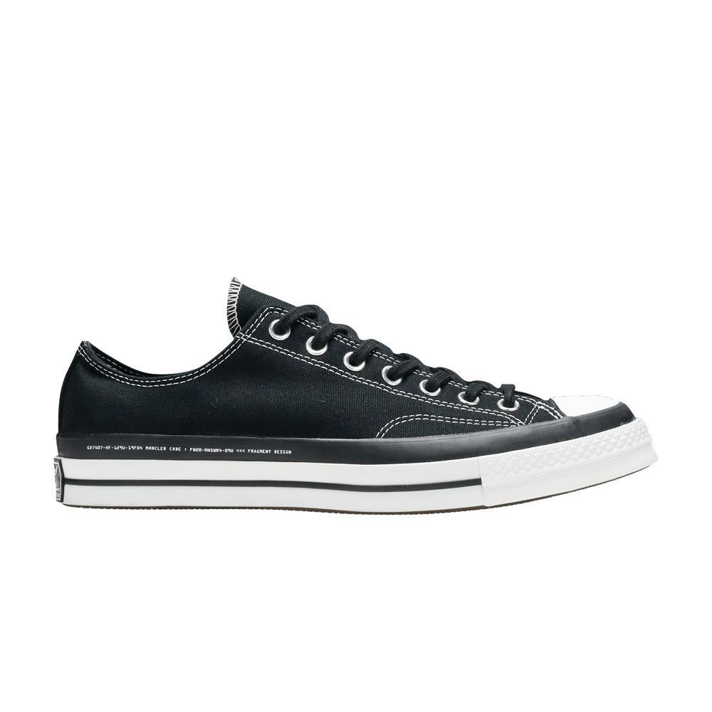 CONVERSE FRAGMENT DESIGN X MONCLER X CHUCK 70 LOW 'BLACK'