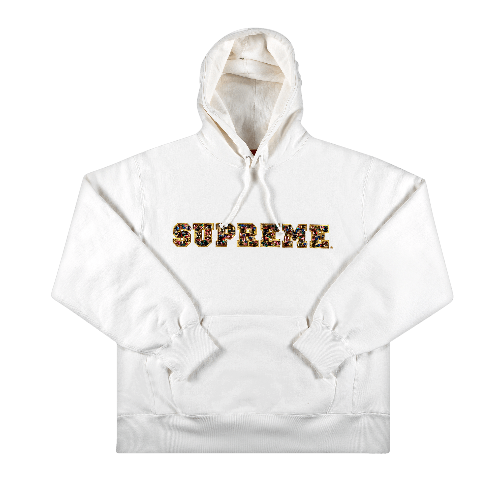 SUPREME SUPREME JEWELS HOODED SWEATSHIRT 'WHITE'