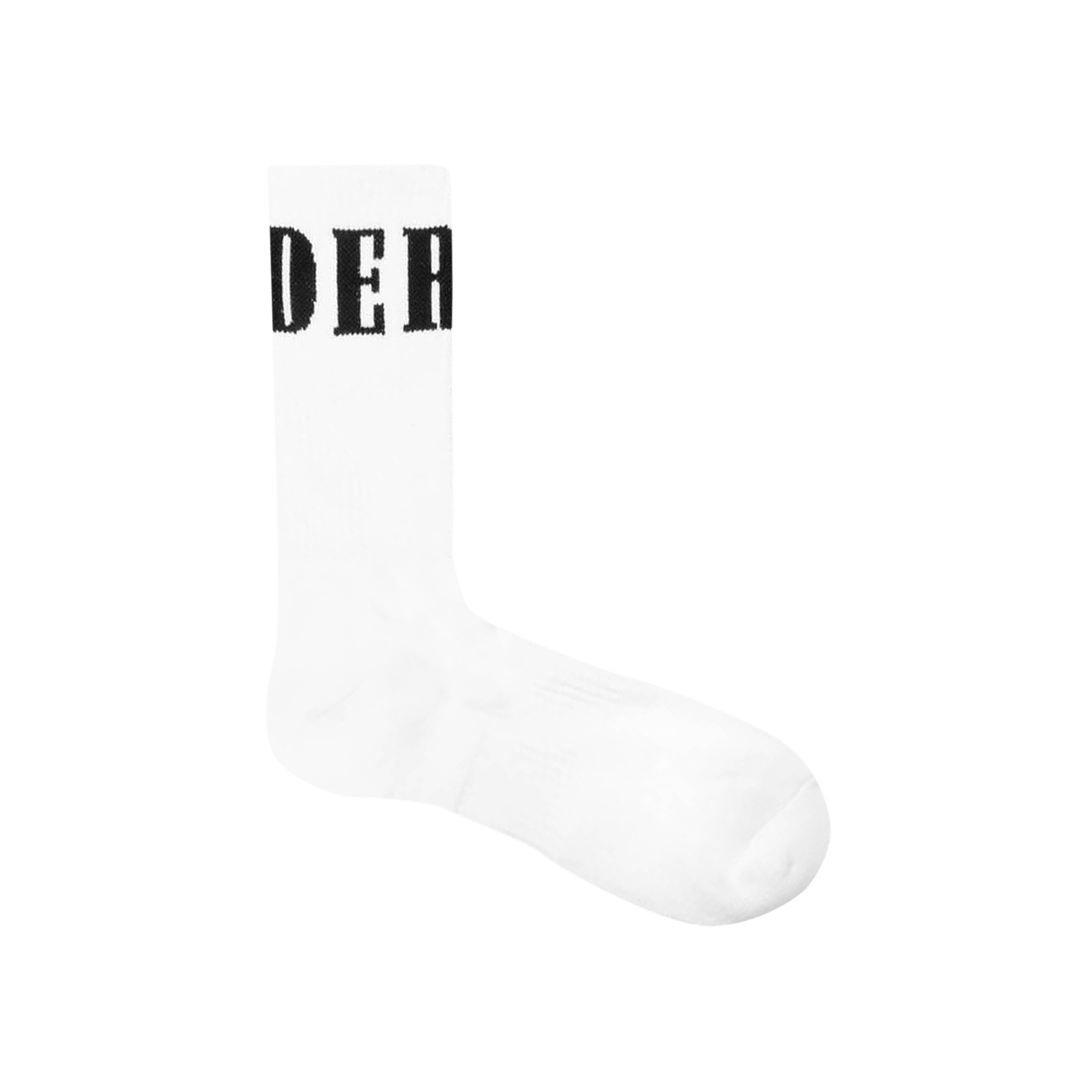 Rhude Wrap Logo Sock 'Wht/Blk'