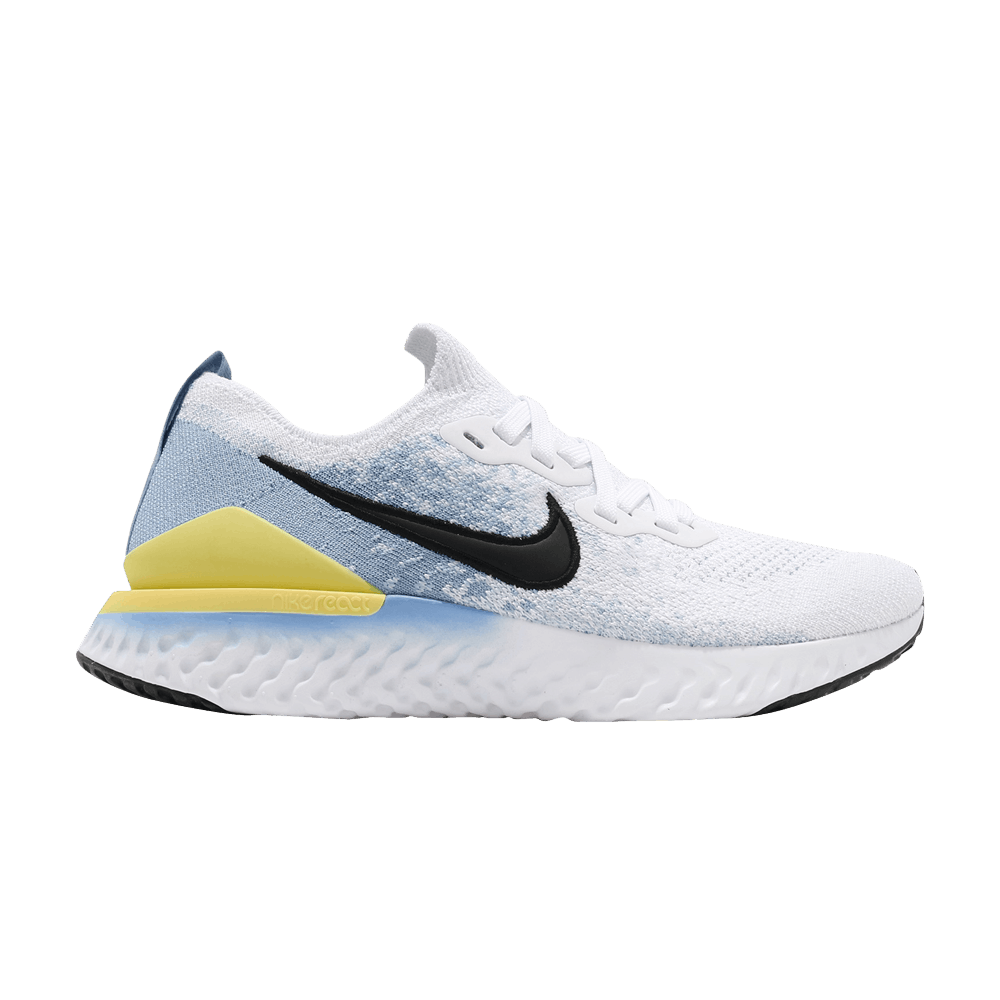 NIKE WMNS EPIC REACT FLYKNIT 2 'WHITE LIGHT BLUE'