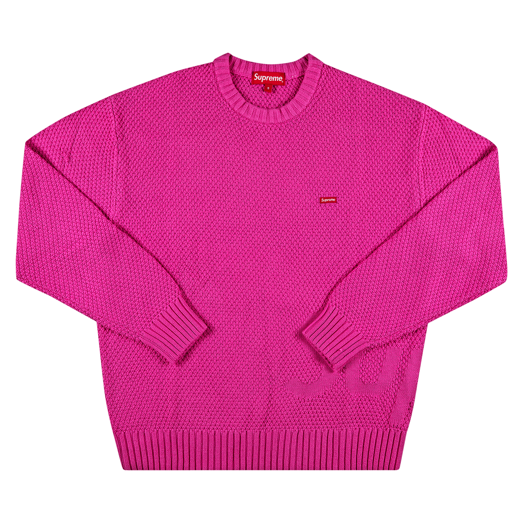 Supreme Textured Small Box Sweater 'Pink'