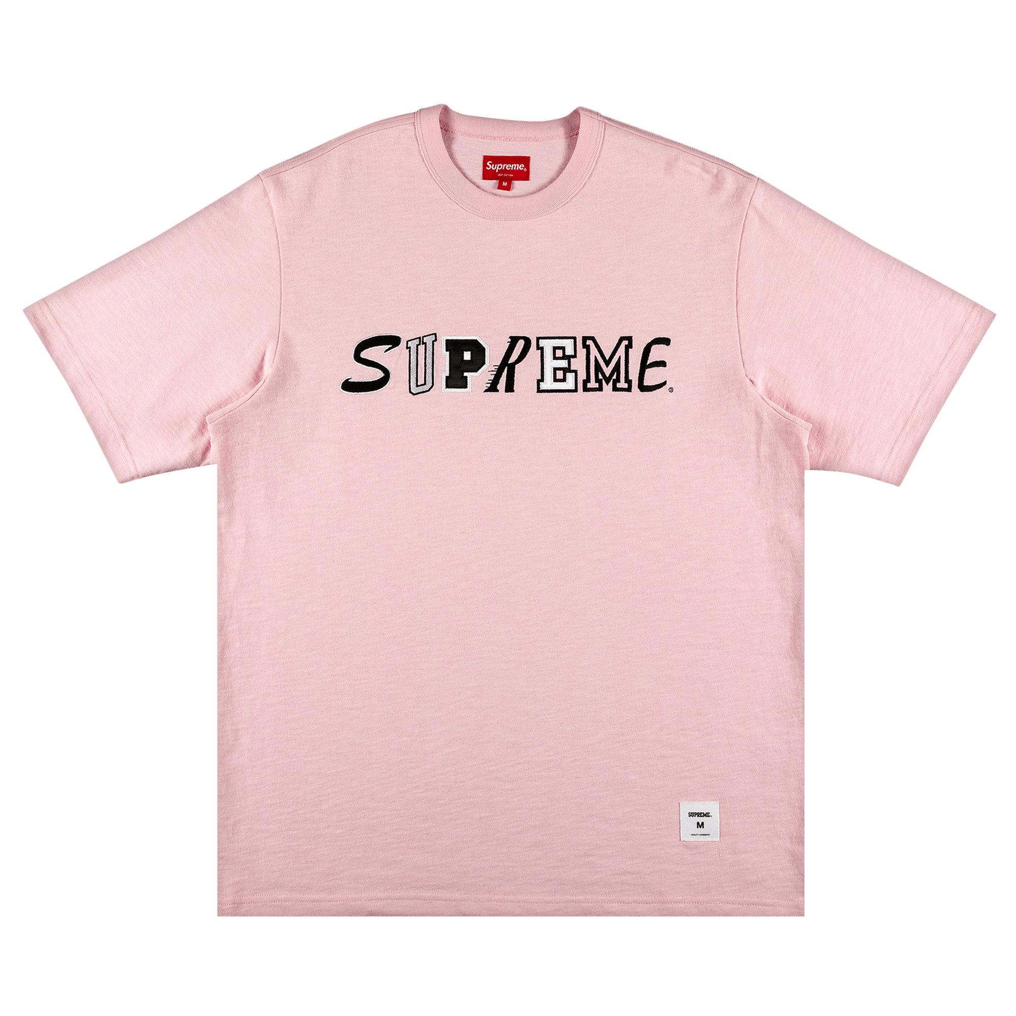 Supreme Collage Logo Short-Sleeve Top 'Pink'