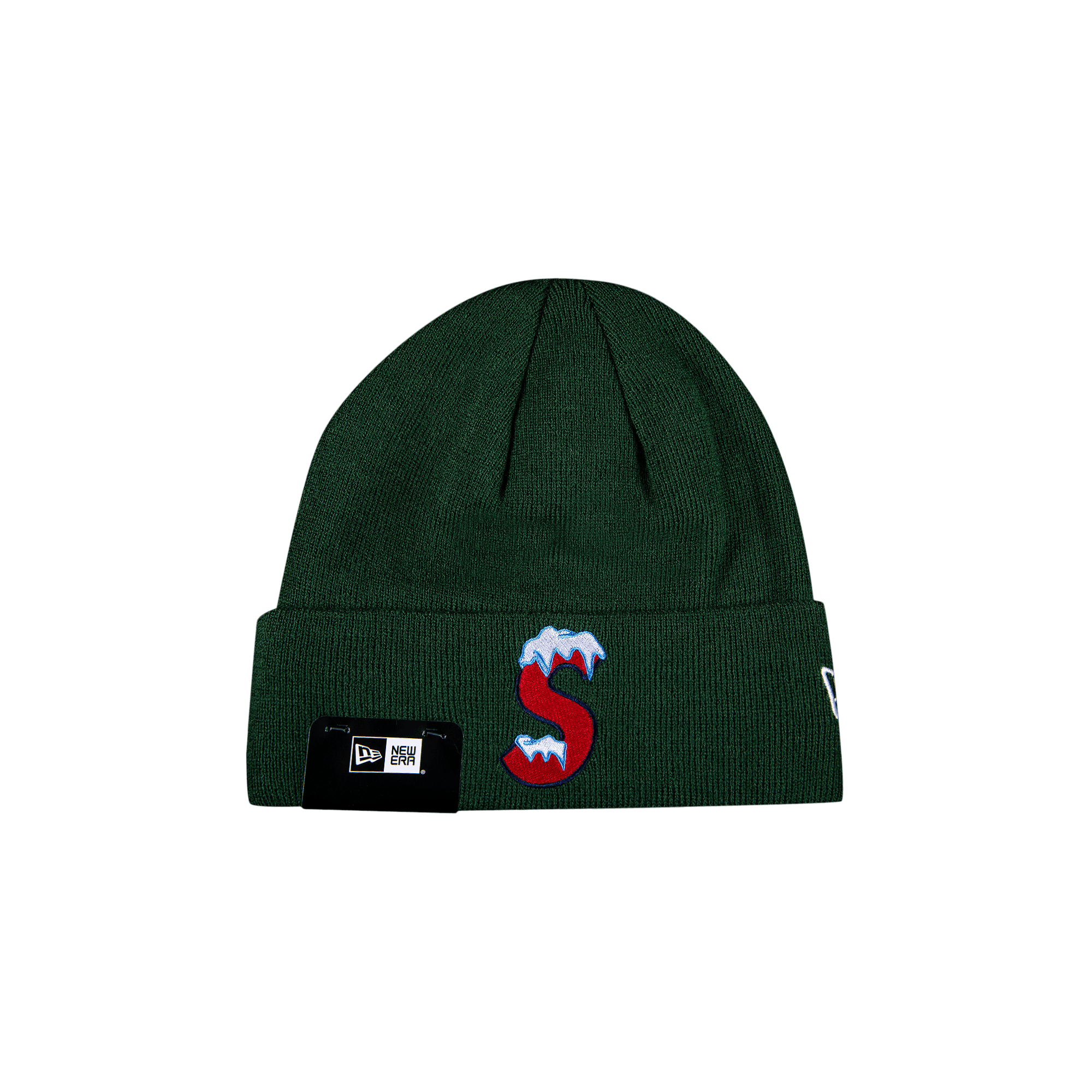 SUPREME SUPREME X NEW ERA S LOGO BEANIE 'GREEN'