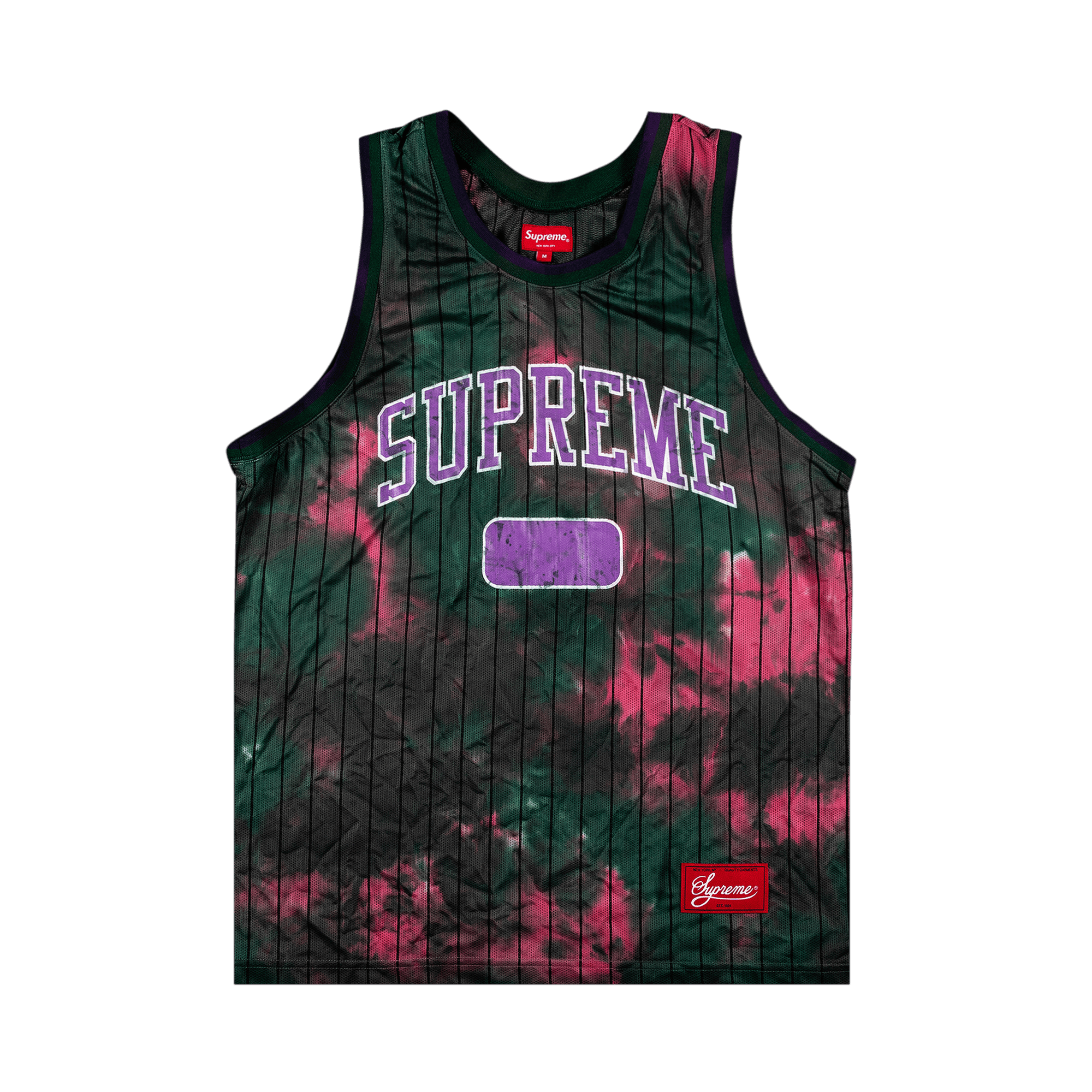 SUPREME SUPREME DYED BASKETBALL JERSEY 'GREEN'