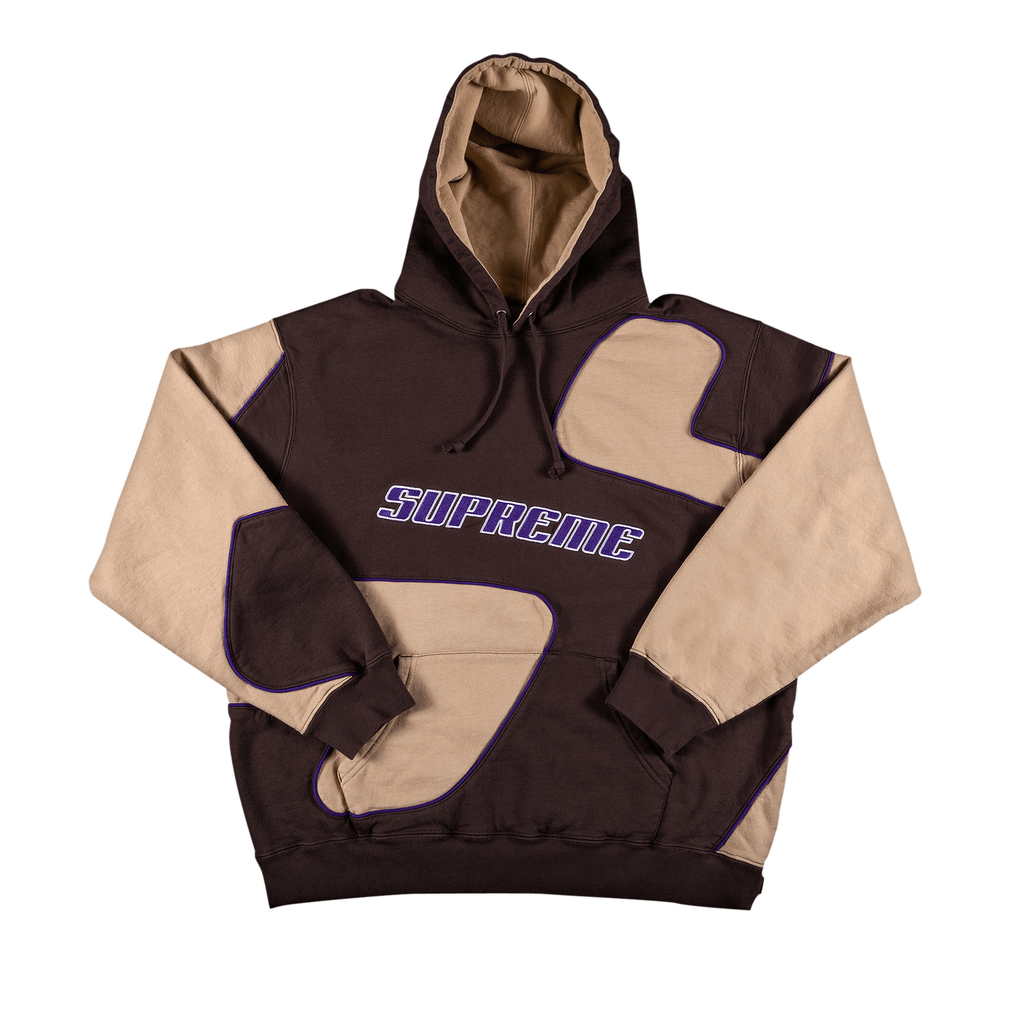 Supreme Big S Hooded Sweatshirt 'Brown'