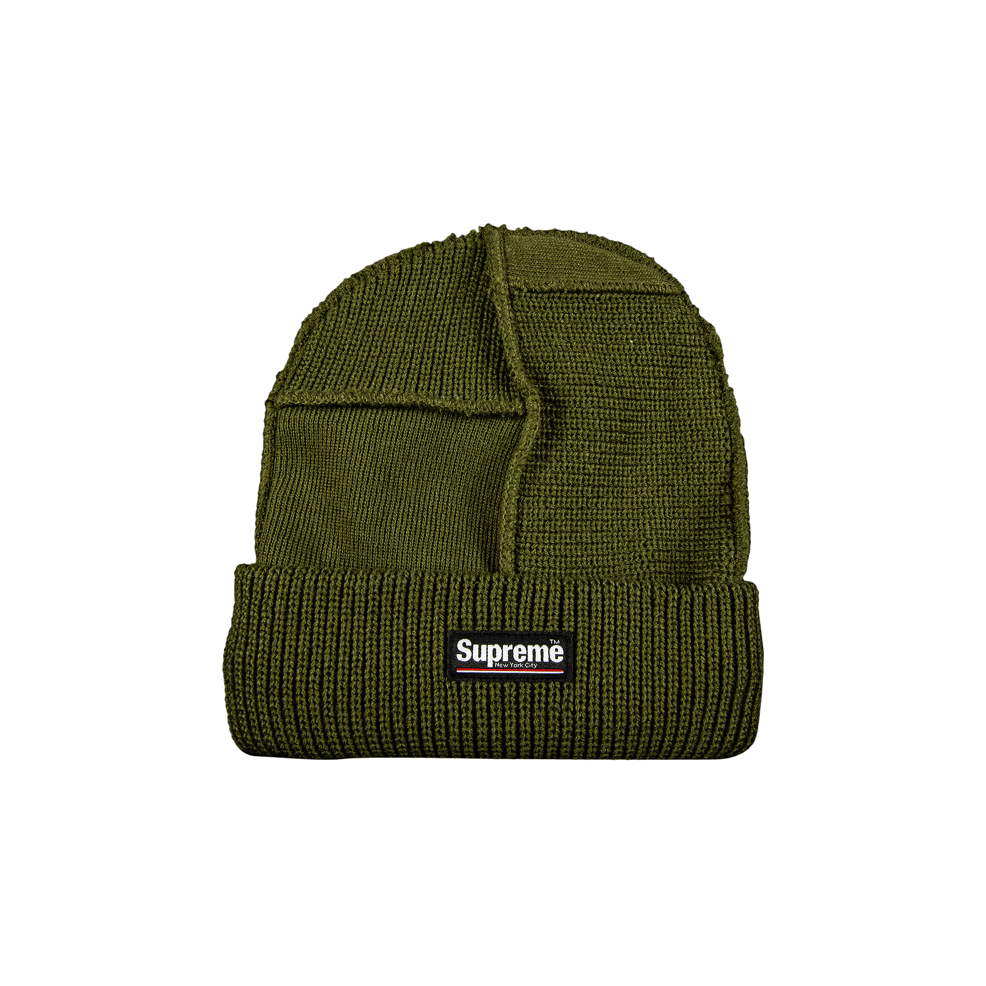 SUPREME SUPREME PANELED SEAM BEANIE 'OLIVE'