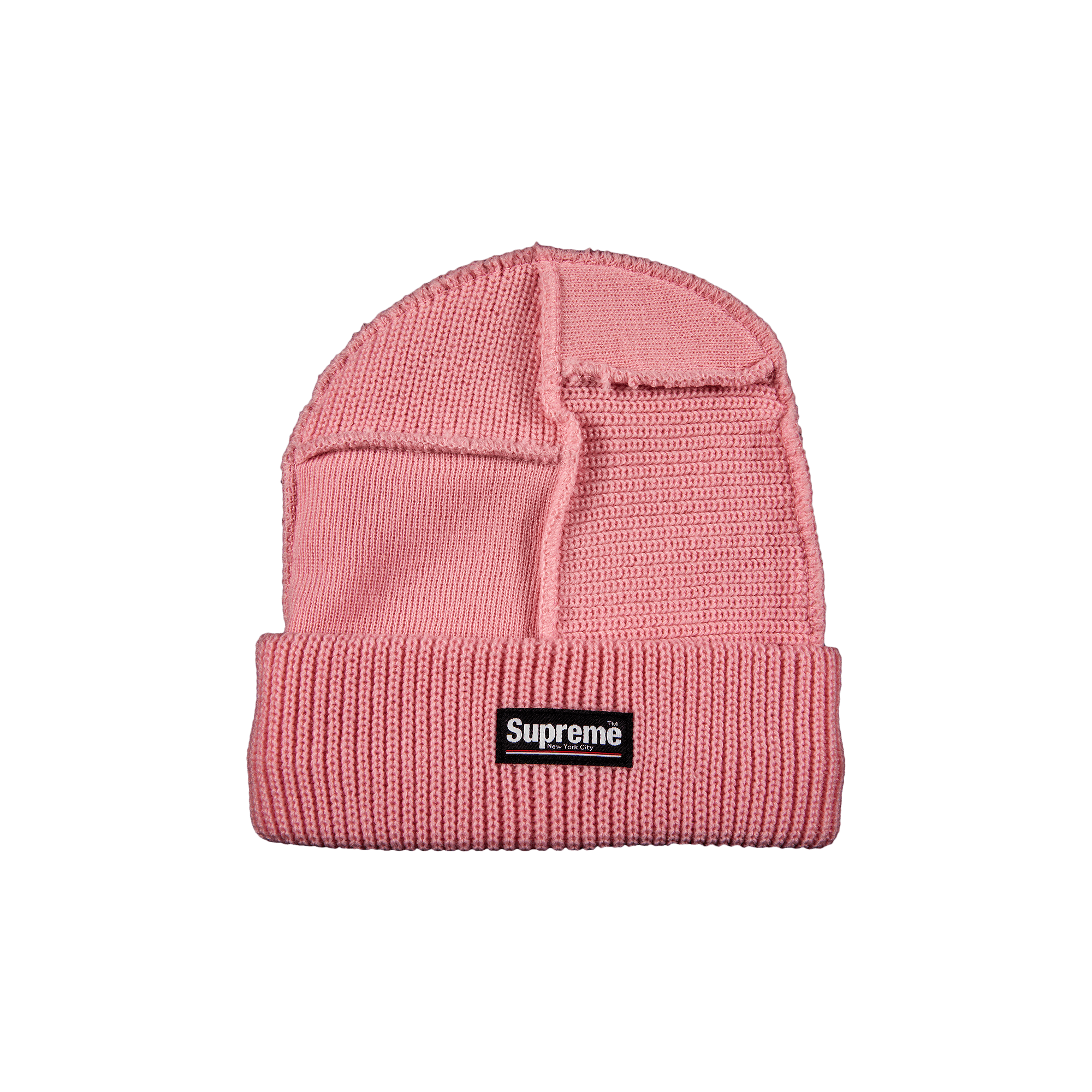 SUPREME SUPREME PANELED SEAM BEANIE 'PINK'