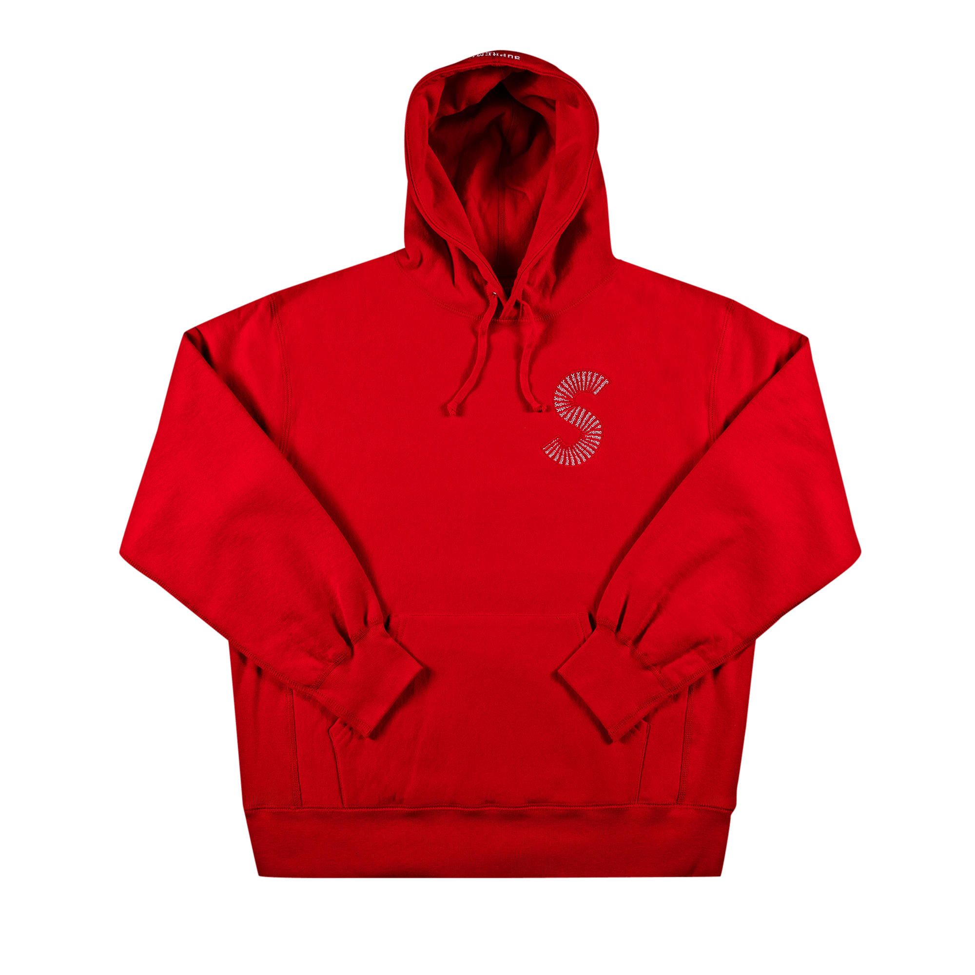 SUPREME SUPREME S LOGO HOODED SWEATSHIRT 'RED'