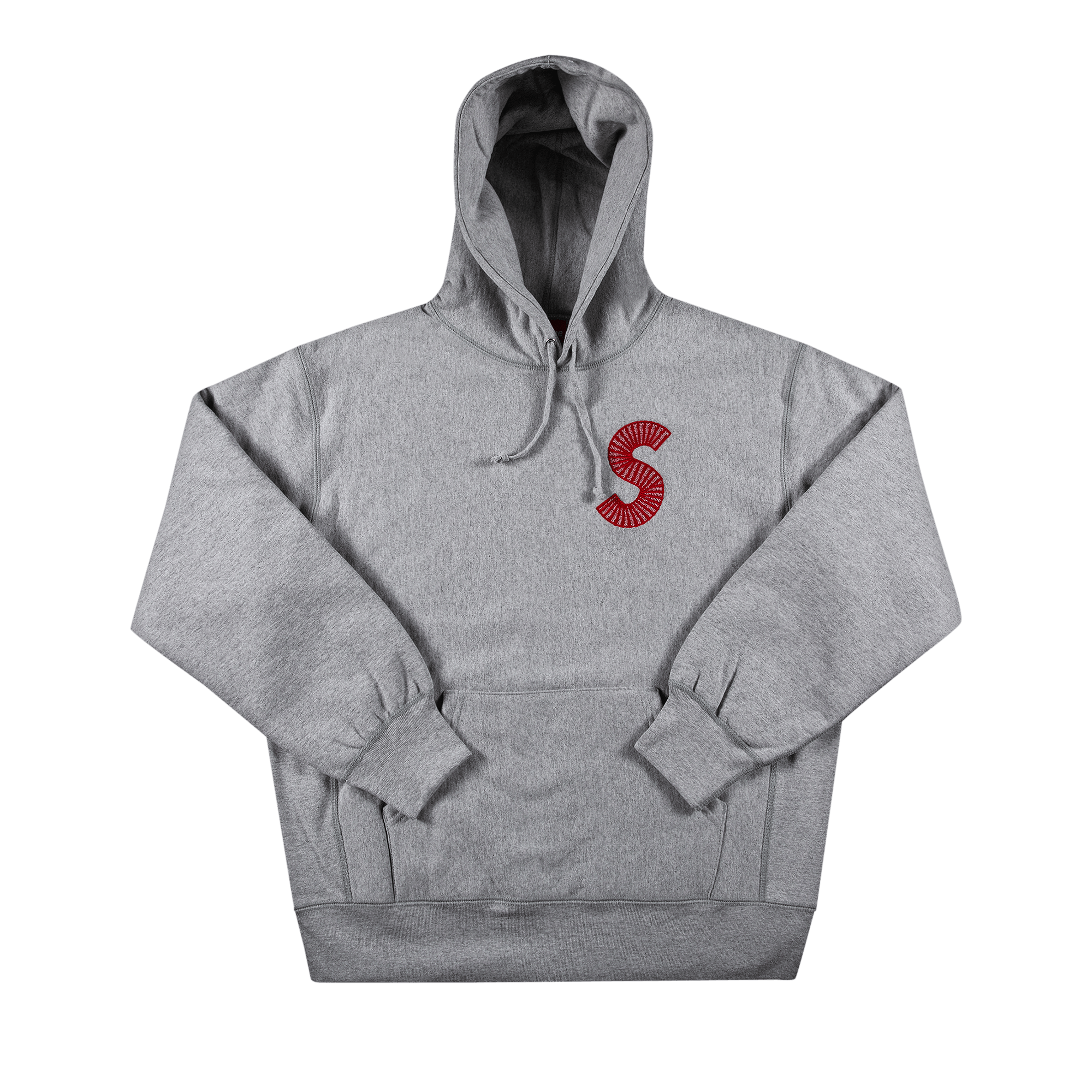 SUPREME SUPREME S LOGO HOODED SWEATSHIRT 'HEATHER GREY'