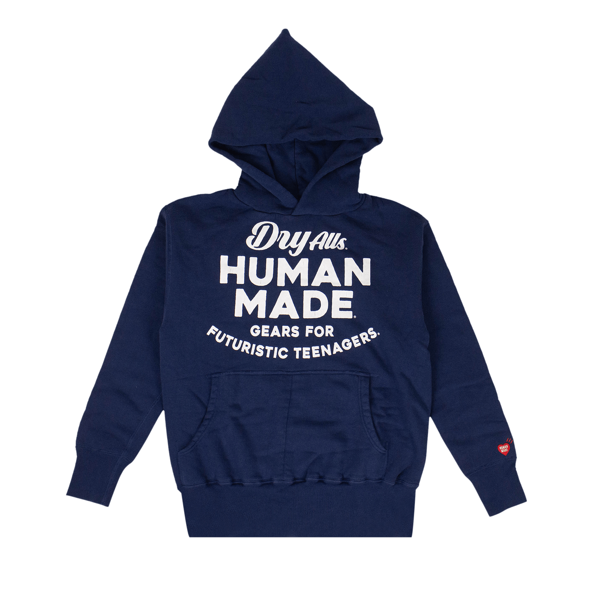Human Made Logo Hooded Sweatshirt 'Navy Blue'