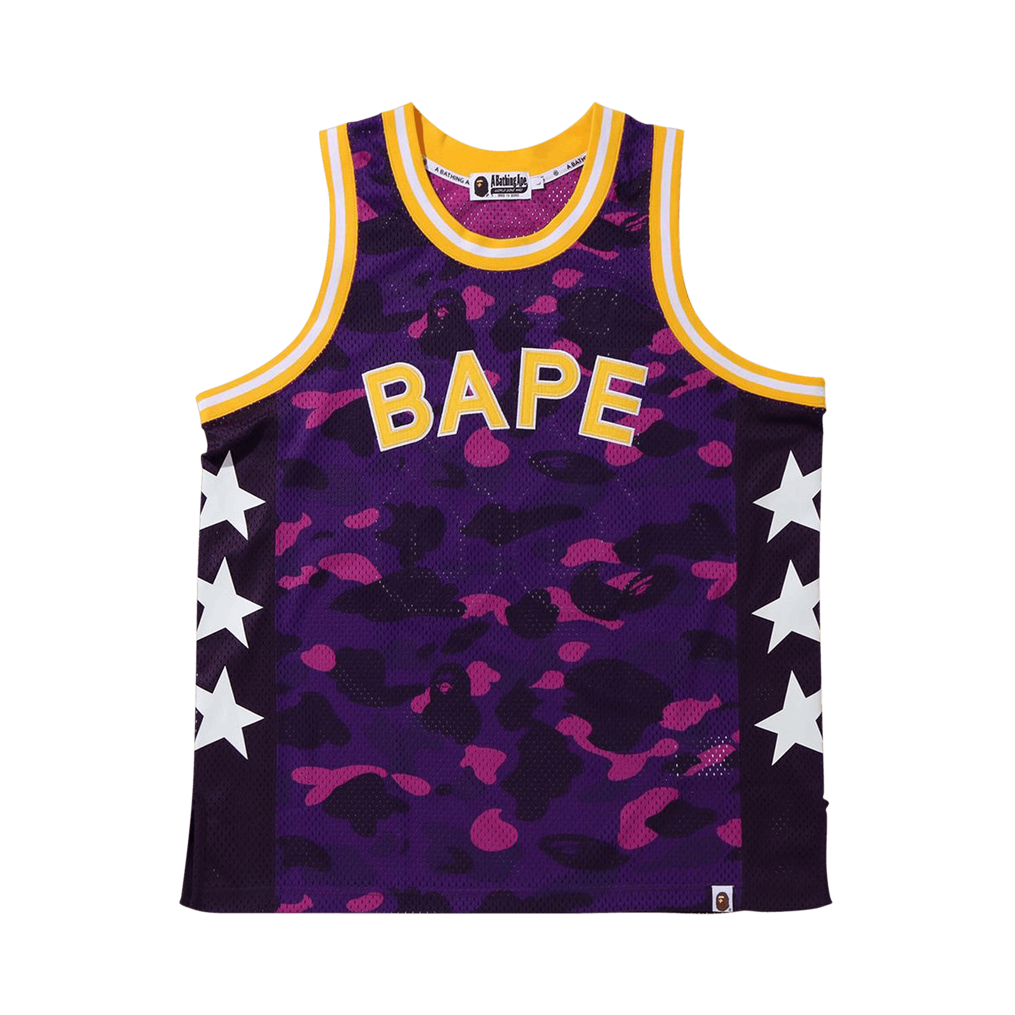 BAPE BAPE COLOR CAMO BAPE BASKETBALL TANK TOP 'PURPLE'