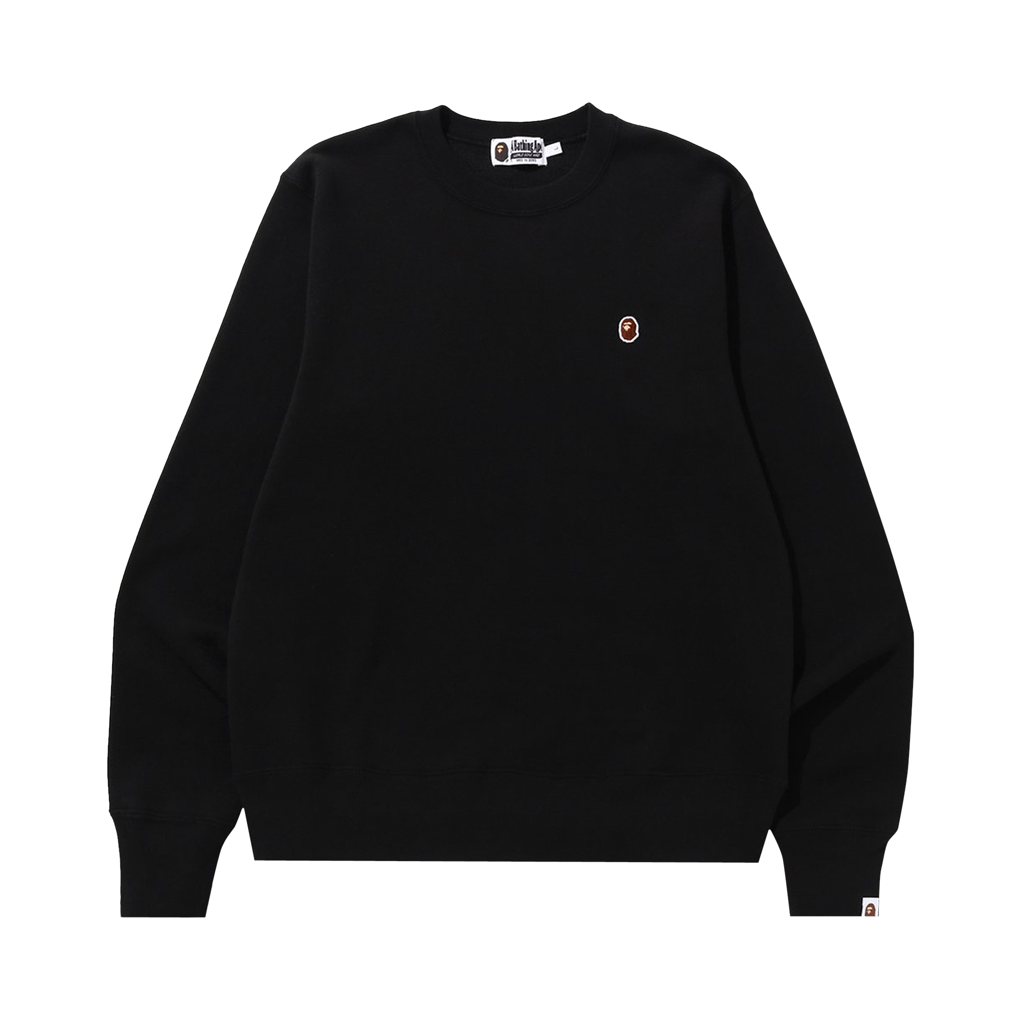 BAPE ONE POINT CREWNECK 'BLACK'