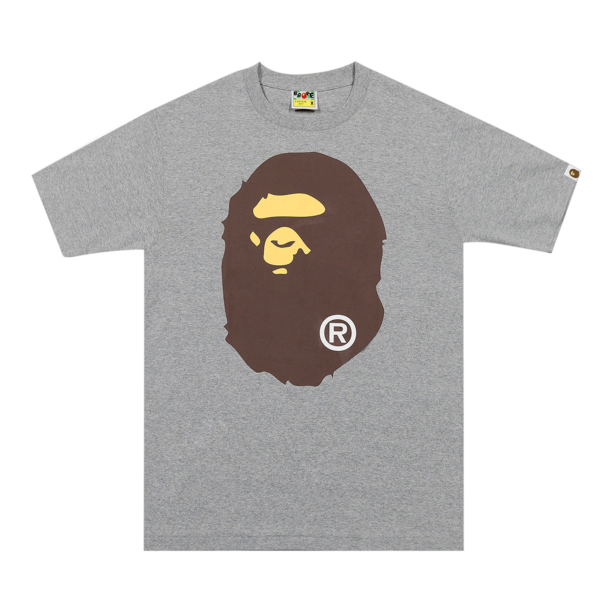 BAPE BAPE BIG APE HEAD TEE 'GREY'