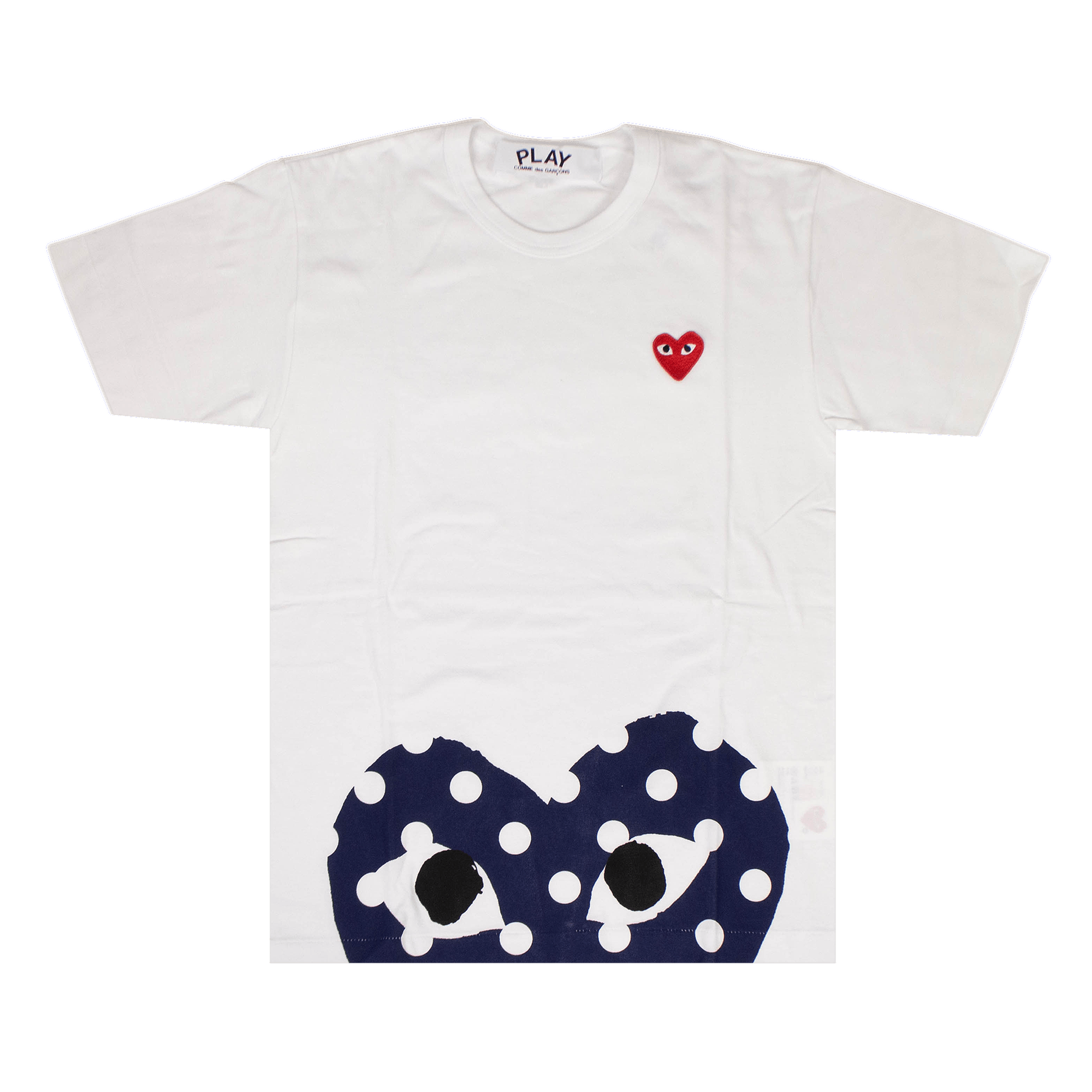 Comme des Garçons PLAY Polka Dot Half Heart T-Shirt 'White'