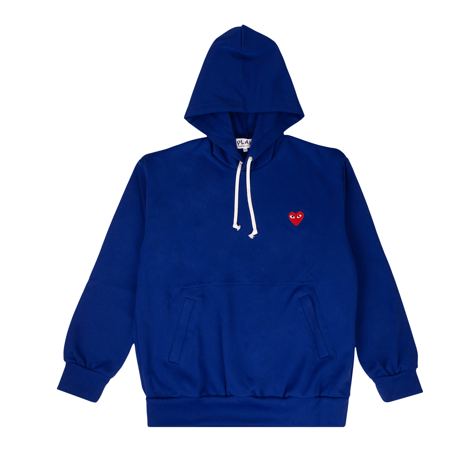 Comme des Garçons PLAY Heart Hooded Sweatshirt 'Blue'