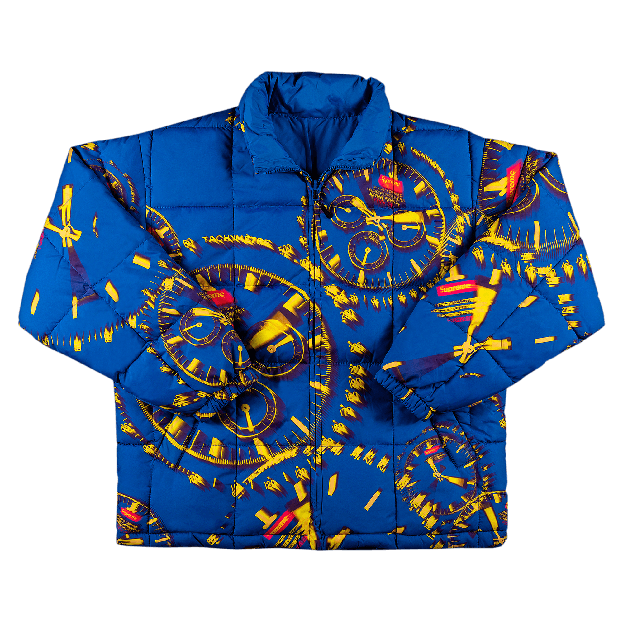 SUPREME SUPREME WATCHES REVERSIBLE PUFFY JACKET 'ROYAL'