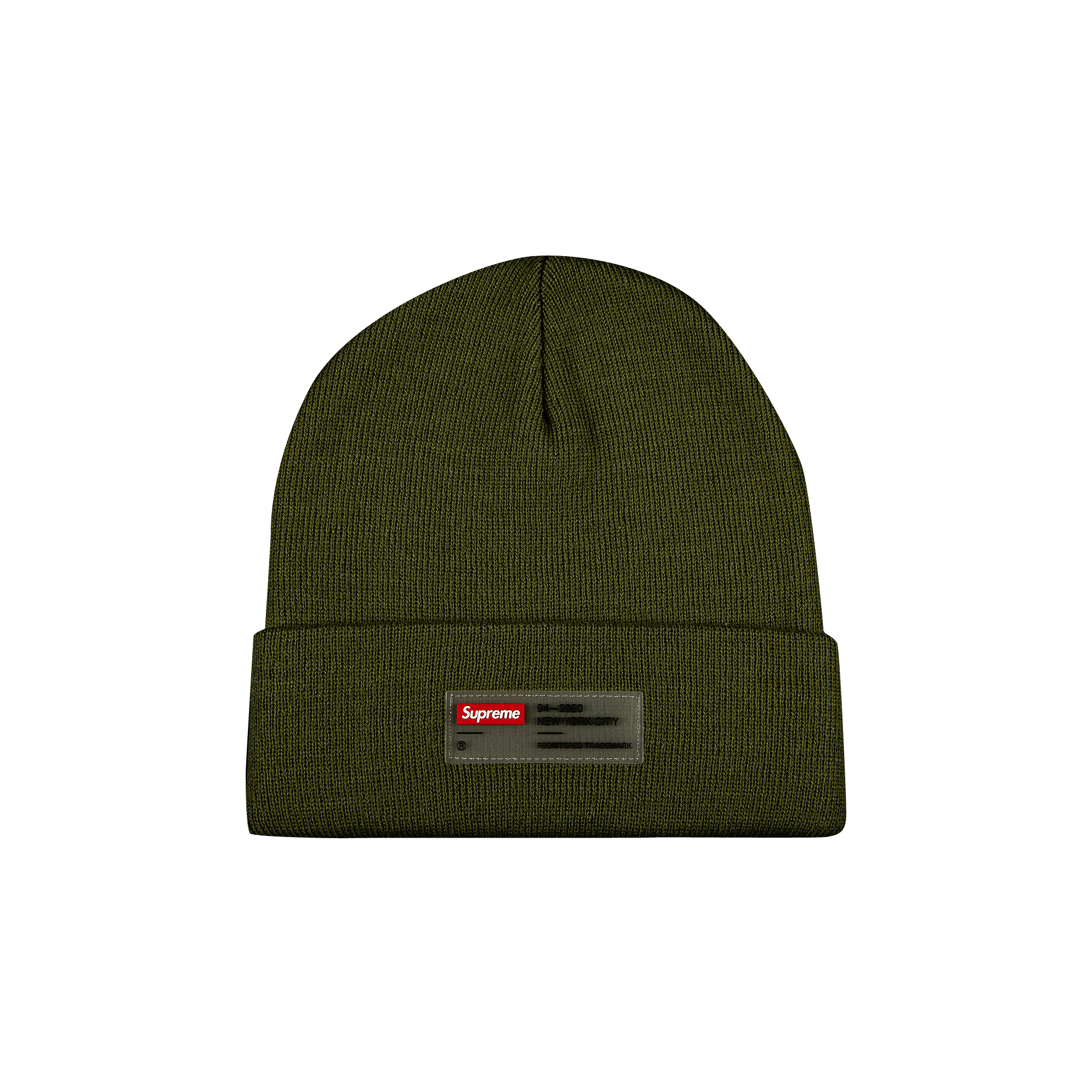 SUPREME SUPREME CLEAR LABEL BEANIE 'OLIVE'